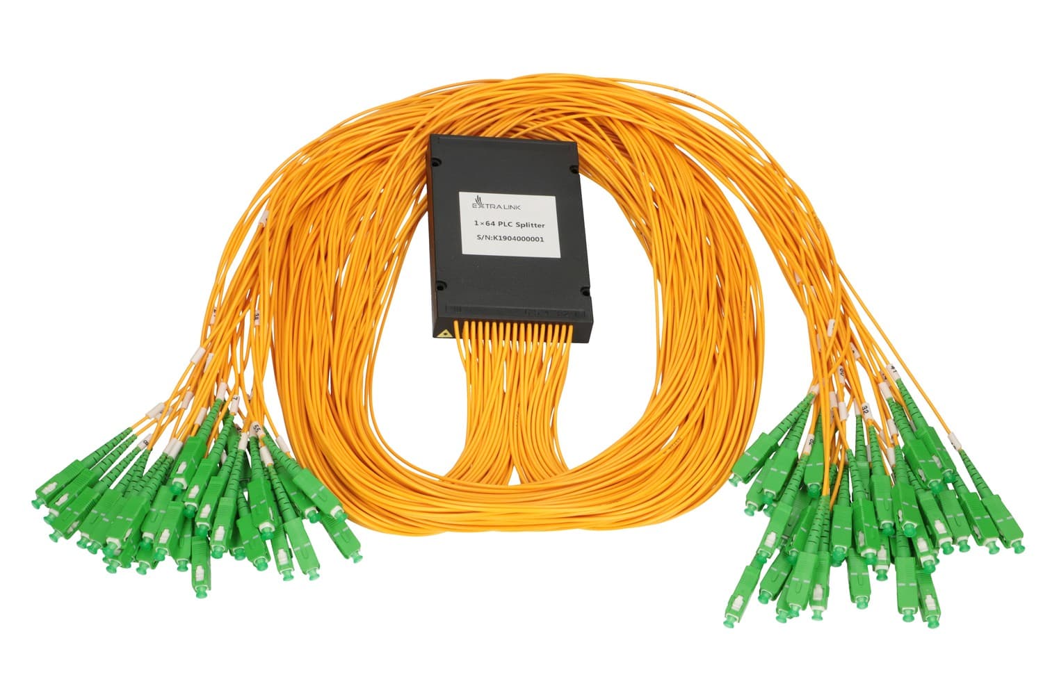 

EXTRALINK 1:64 PLC SPLITTER SC/APC 2.0MM 1.5M G657A ABS MODULE