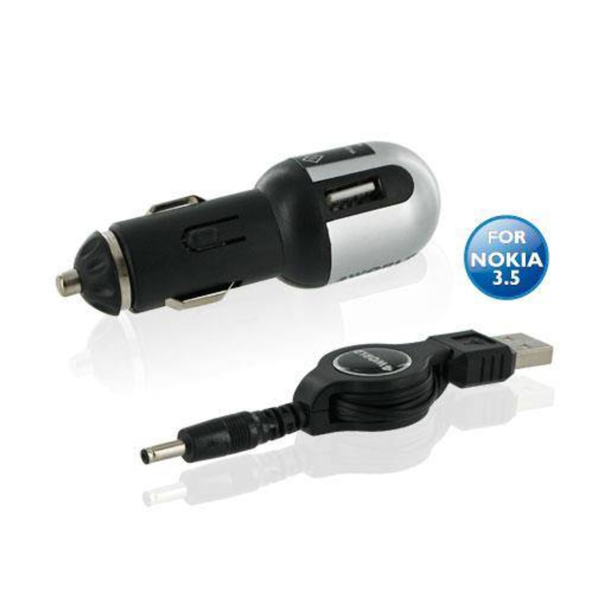 

adowarka 4World zestaw ładujący 2in1 Nokia 3.5mm, USB i samochód 12-24V