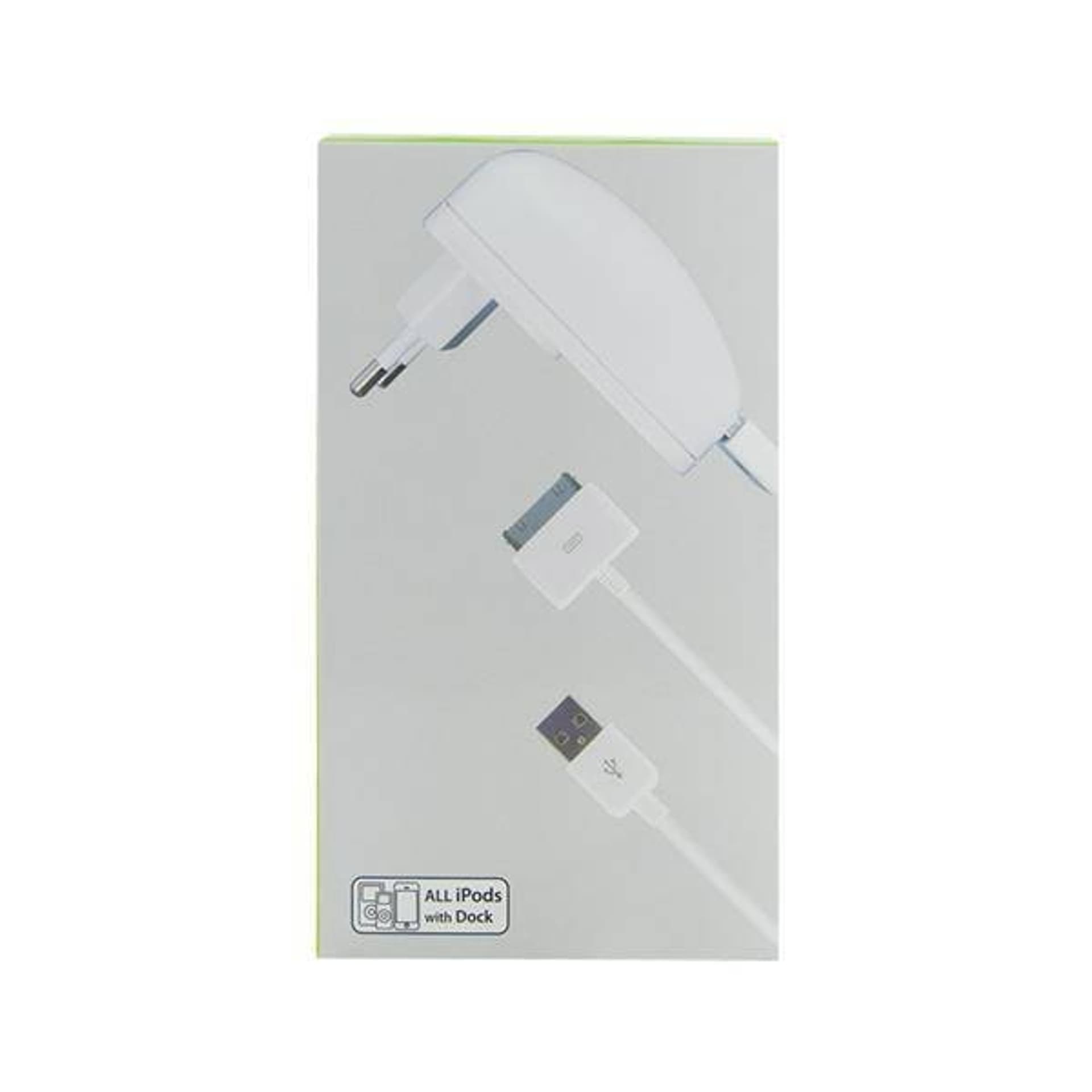 

4World iPod/iPhone Zestaw do Ładowania USB + 220V Biały