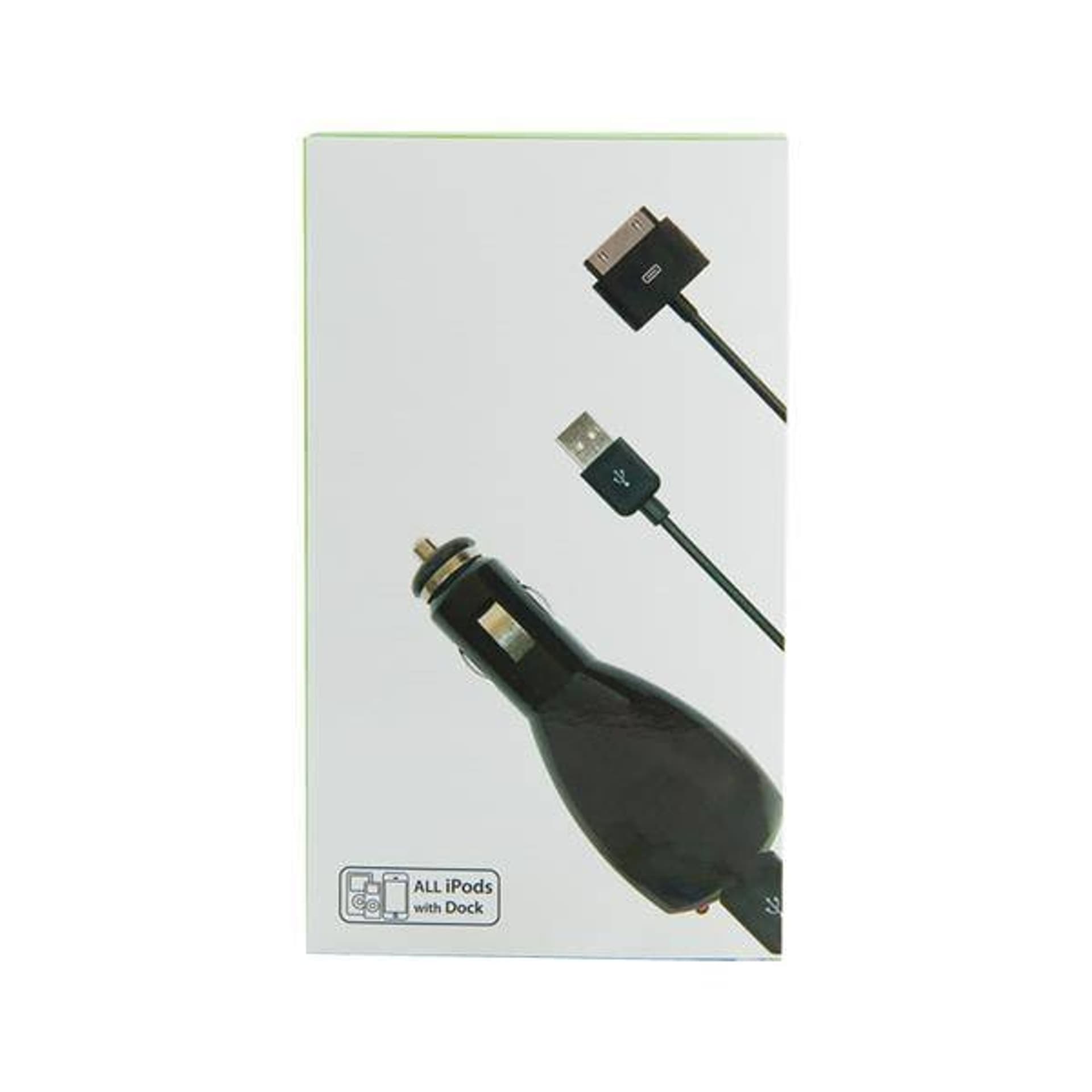 

4World iPod/iPhone Zestaw do Ładowania USB+ 12/24V Czarny