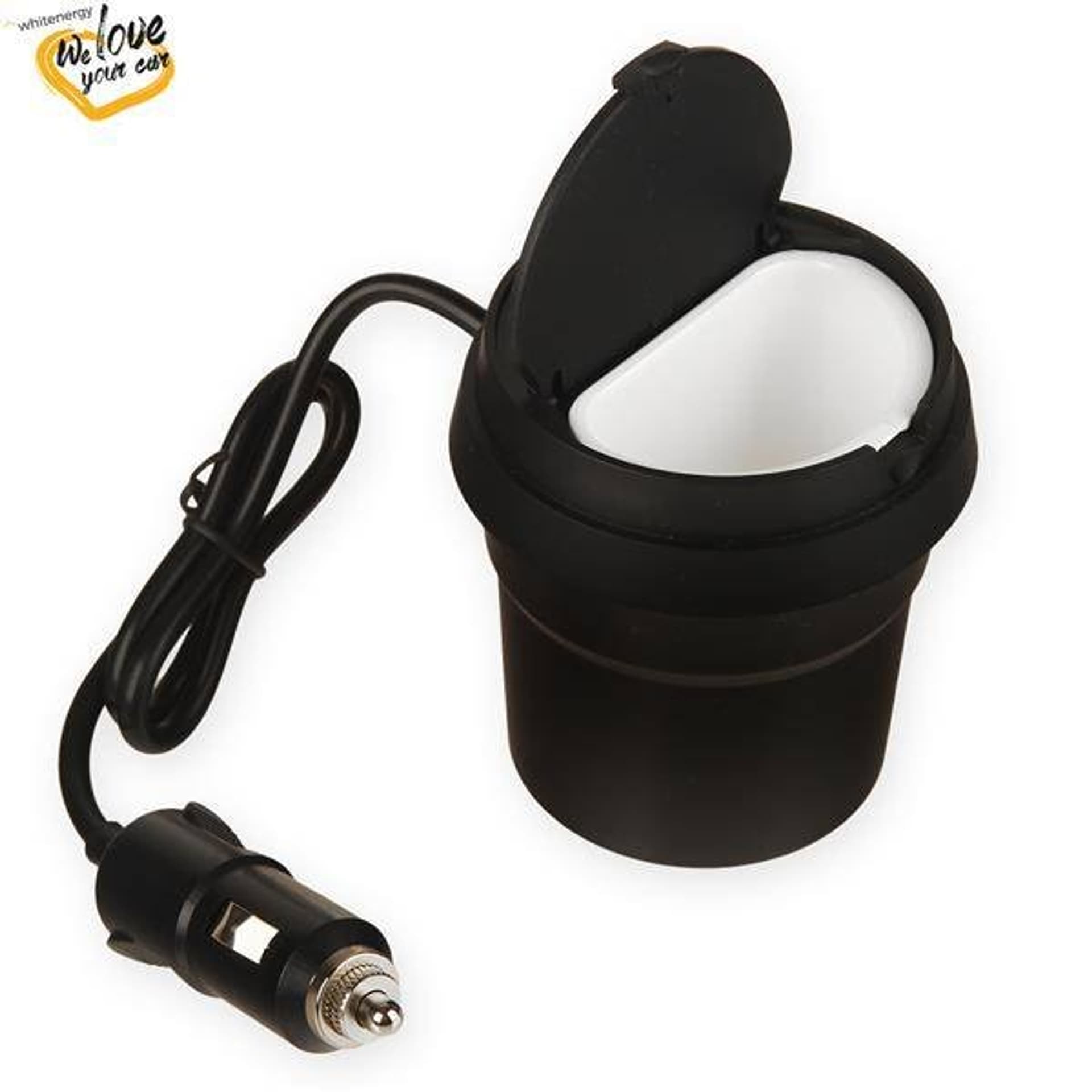 

Whitenergy Ładowarka samochodowa kubek, 2x USB, wyjście 5V/ 3.1A, czarna