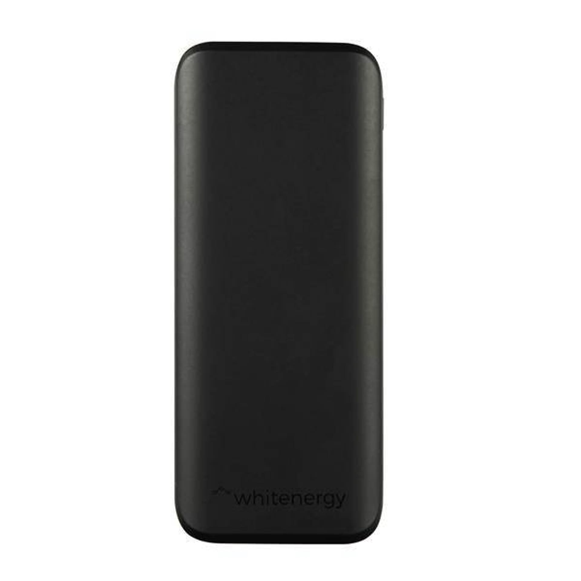 

Whitenergy Powerbank, 3000mAh, polimerowa bateria, wskaźnik naładowania, kabel 20cm, czarny