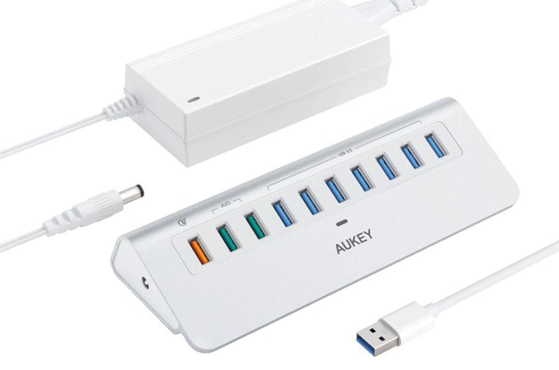 

CB-H6S aluminiowy Hub 10xUSB | 10w1 | 7xUSB 3.1 | 2xUSB AiPower | 1xUSB Quick Charge 3.0