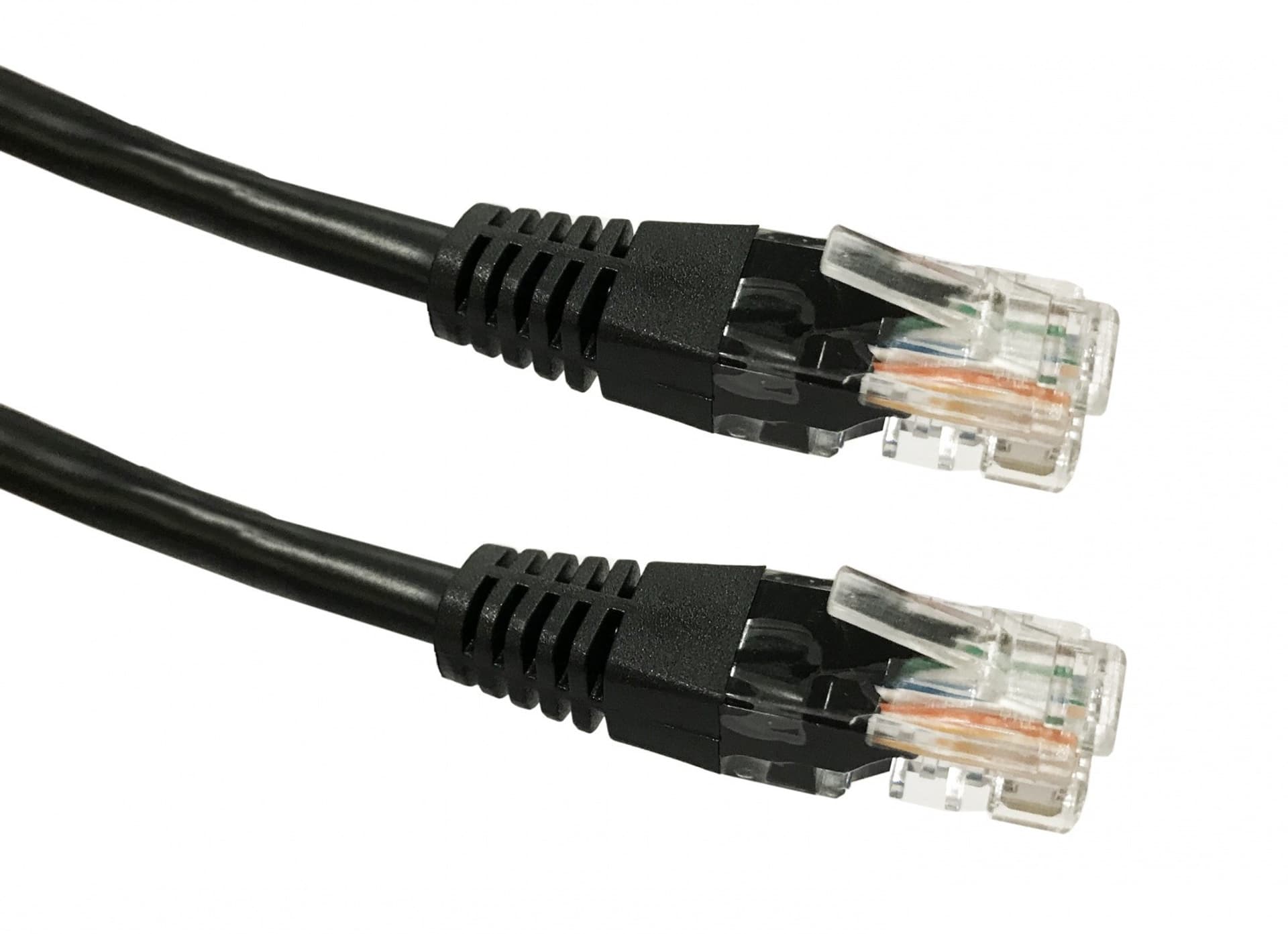 

Kabel Patchcord miedziany kat. 6 RJ45 UTP 1m czarny