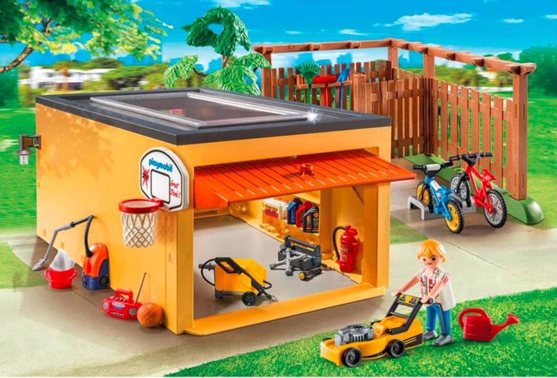 

Zestaw z figurką City Life 9368 Garaż z miejscem na rower