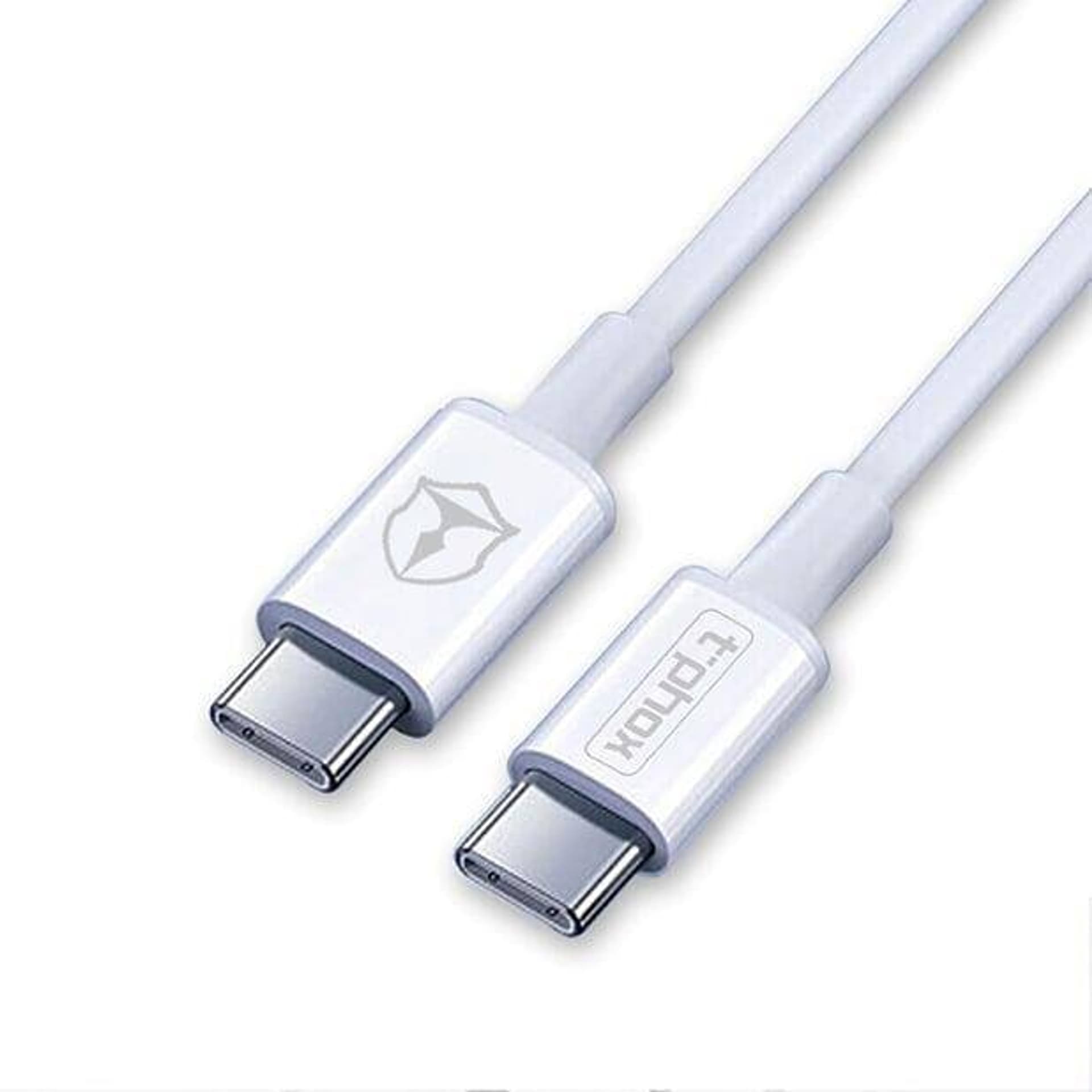 

KABEL T-PHOX GLARY TYPE-C - TYPE-C WHITE 1M ; 3A ; 60W