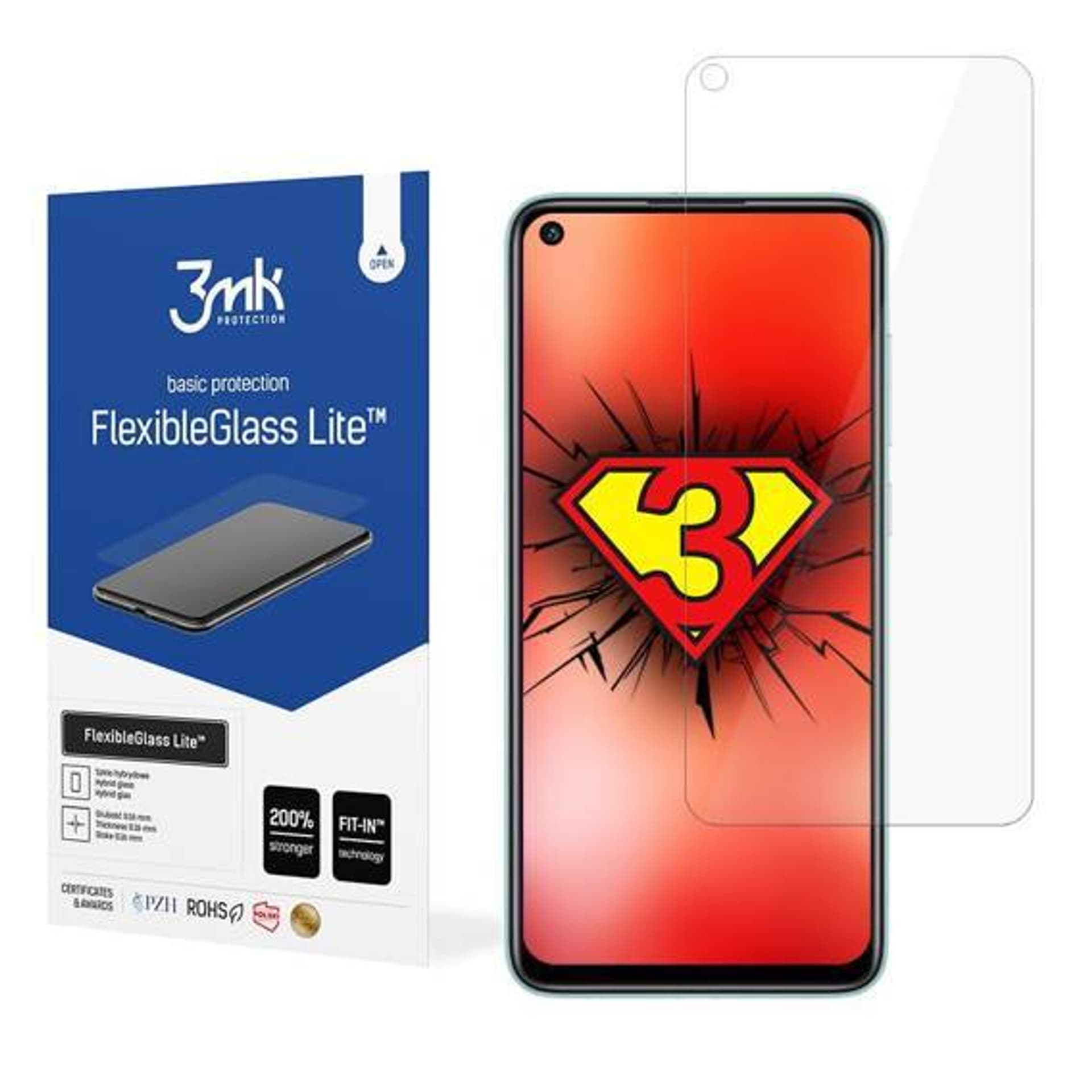 

Szkło Hybrydowe SONY XPERIA 1 II 3mk Flexbile Glass Lite Cienkie (,16mm