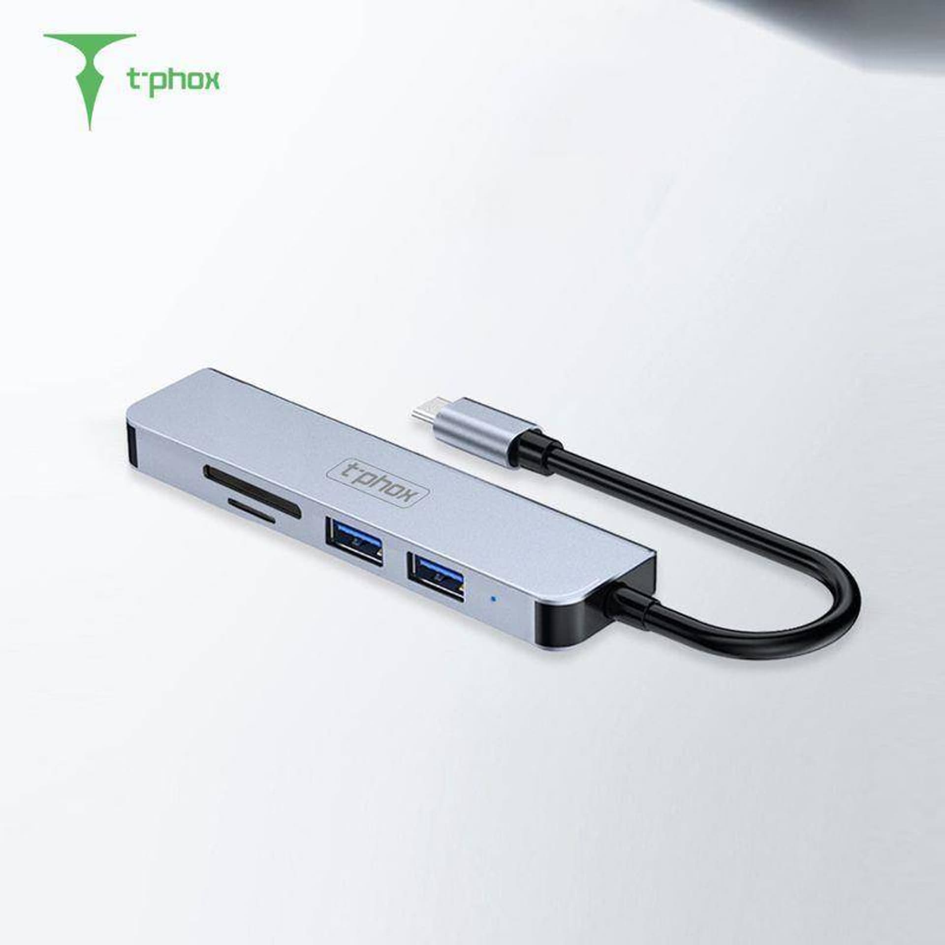 

HUB T-PHOX TPH2041 5IN1 USB-C/HDMI USB3.0x1+USB2.0x1+HDMI 4K
