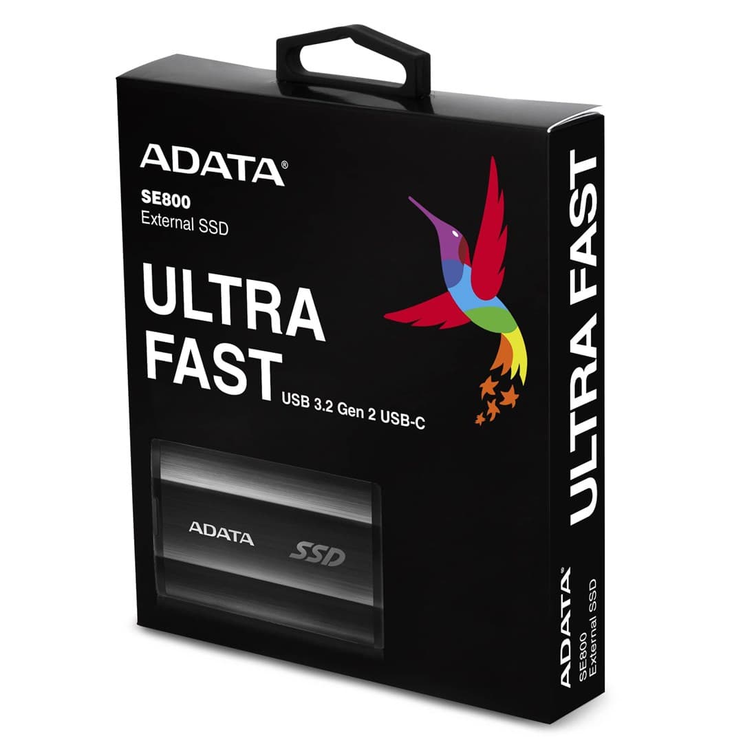 

ADATA External SSD SE800 512 GB, USB 3.2, Black