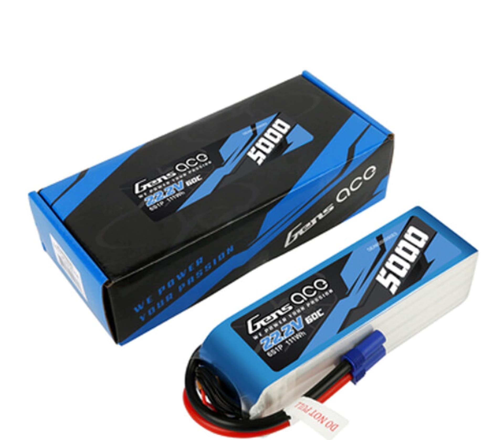 

5000mAh 22.2V 60C Gens Ace 6S LiPo RC z wtyczką EC5