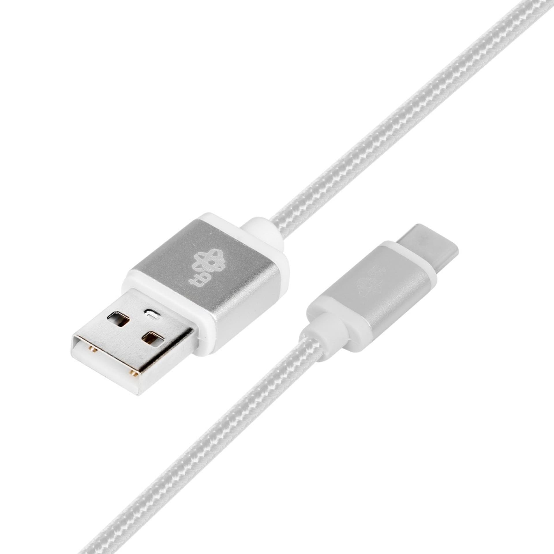 

Kabel USB-USB C 1.5m srebrny sznurek