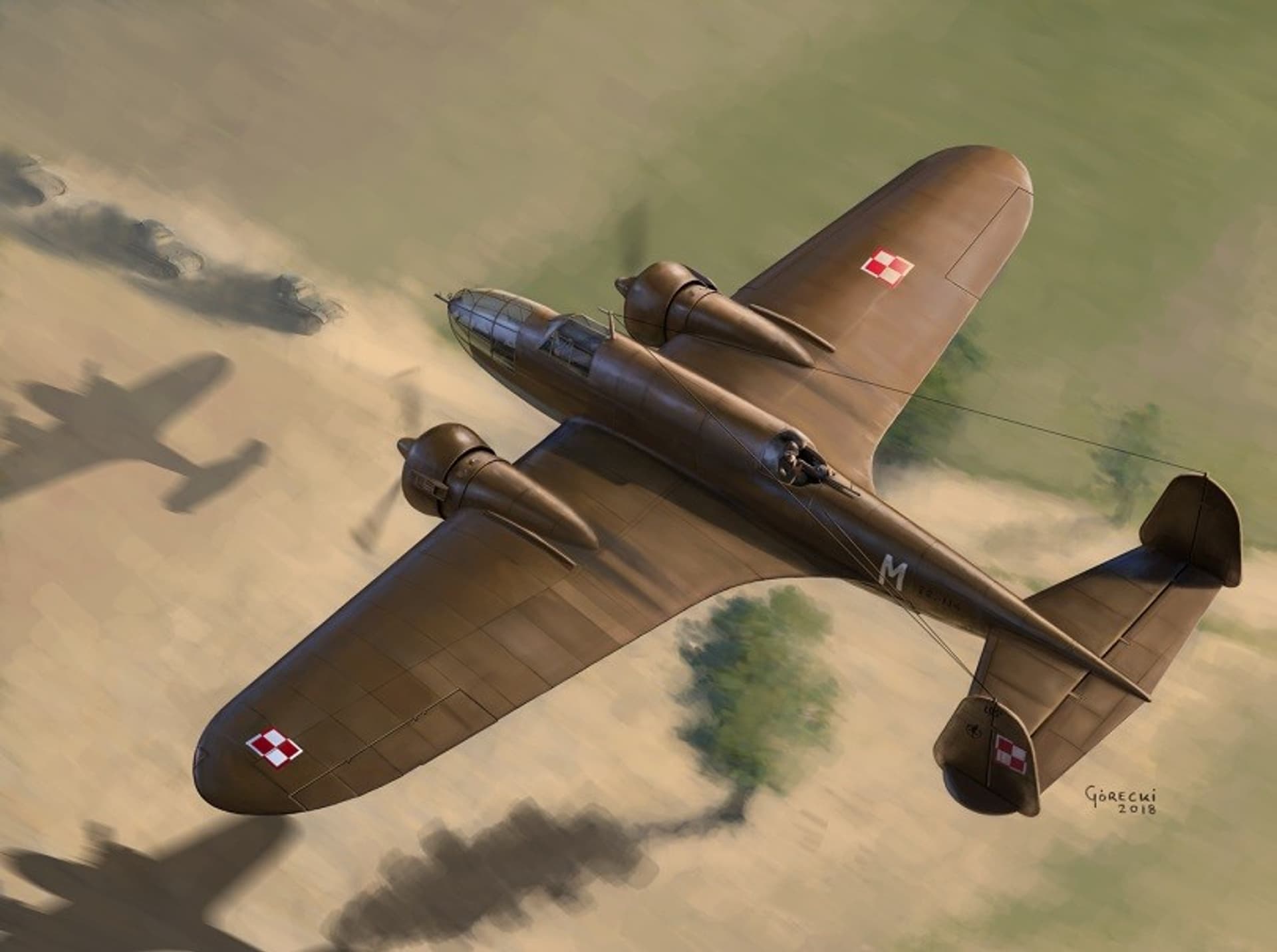 

Model plastikowy PZL.37B I Łoś