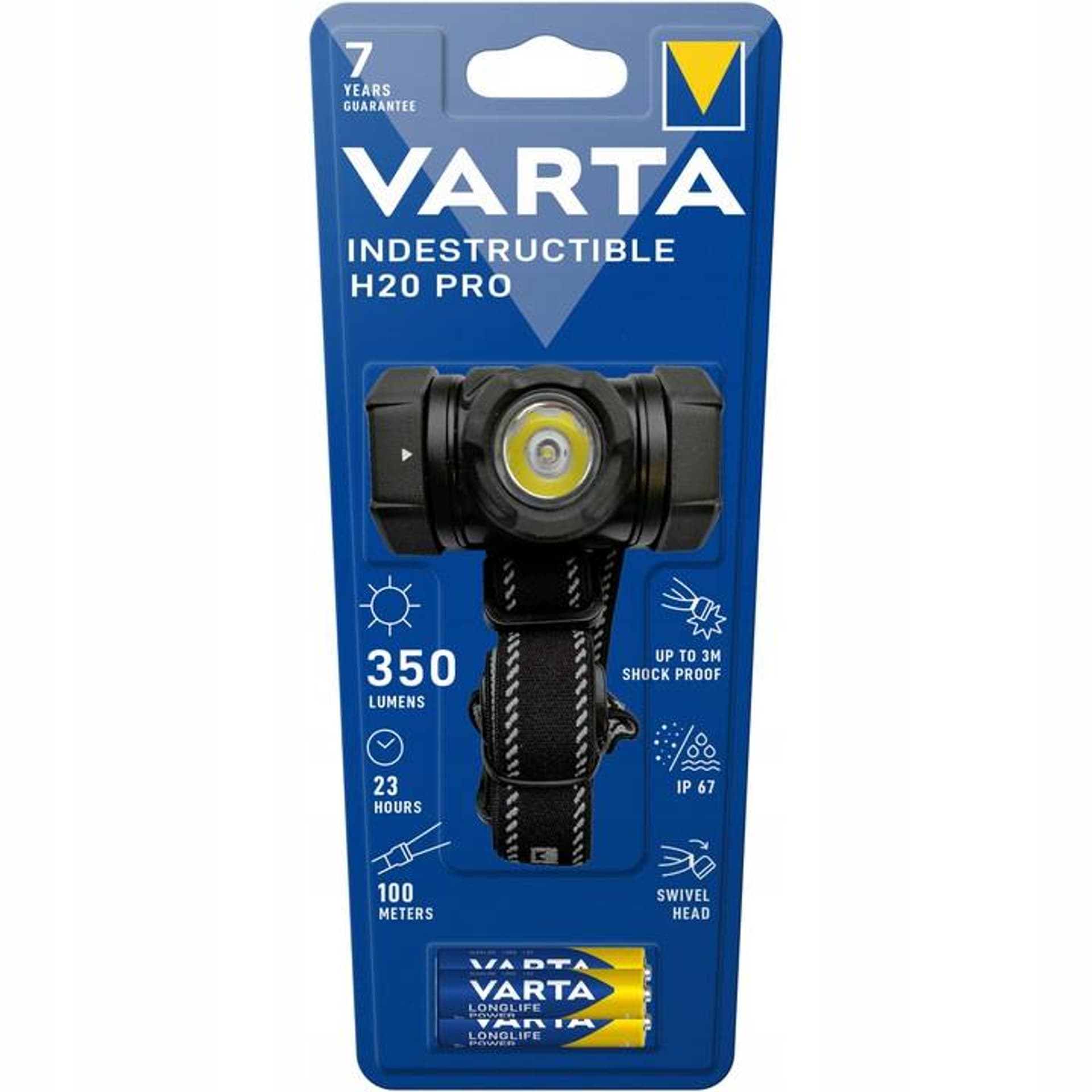 

71-348# Latarka indestructible h20 pro varta