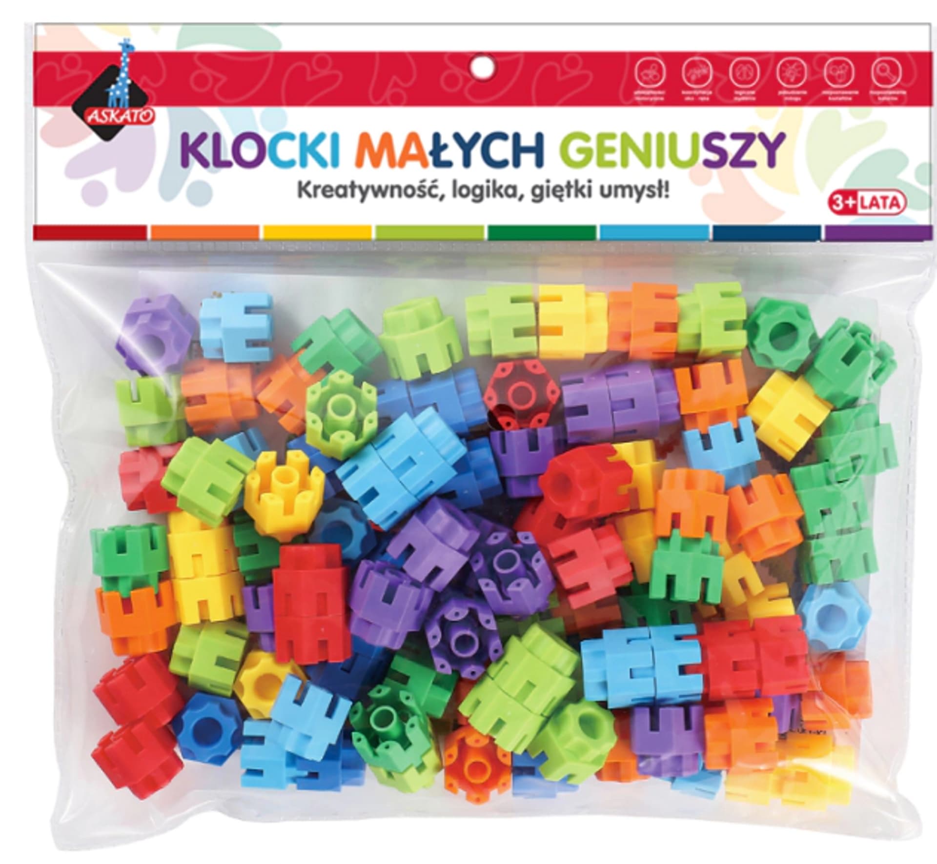 

KLOCKI MAŁYCH GENIUSZY KONSTRUKCYJNE ŚRUBKI 100ELE