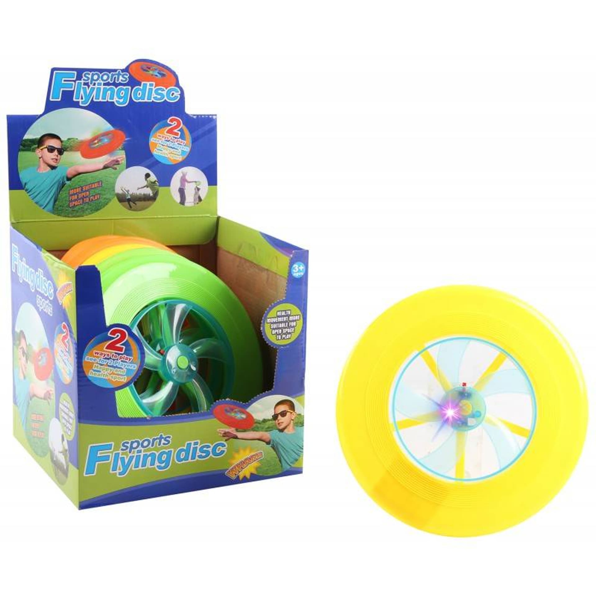

DLA DZIECI TALERZ FRISBEE LATAJĄCY DYSK LED ŚWIECI
