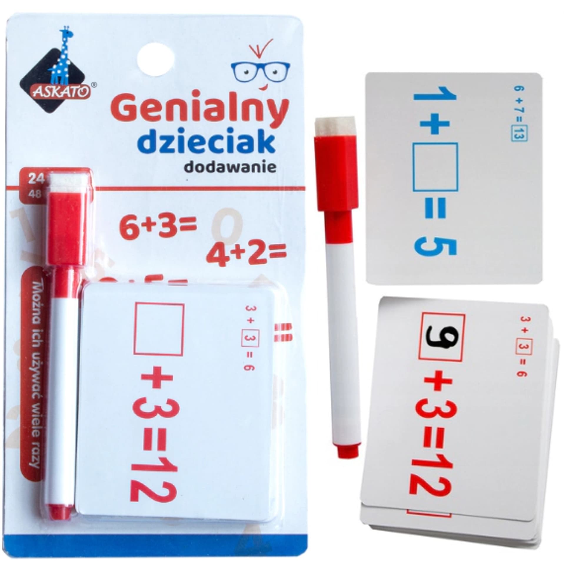 

GENIALNY DZIECIAK DODAWANIA FISZKI MATEMATYCZNE