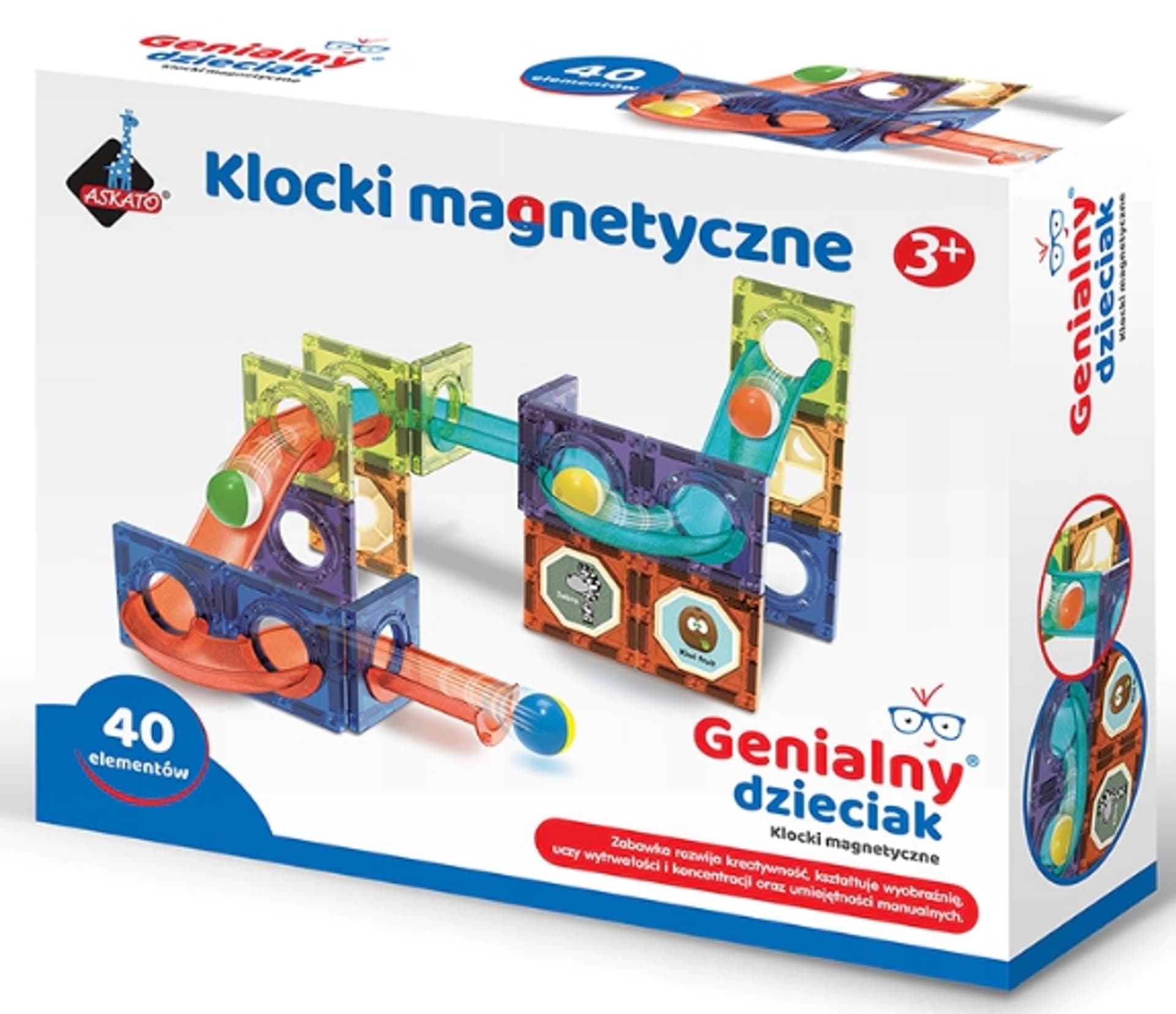 

KLOCKI KONSTRUKCYJNE KREATYWNE MAGNETYCZNE 40EL