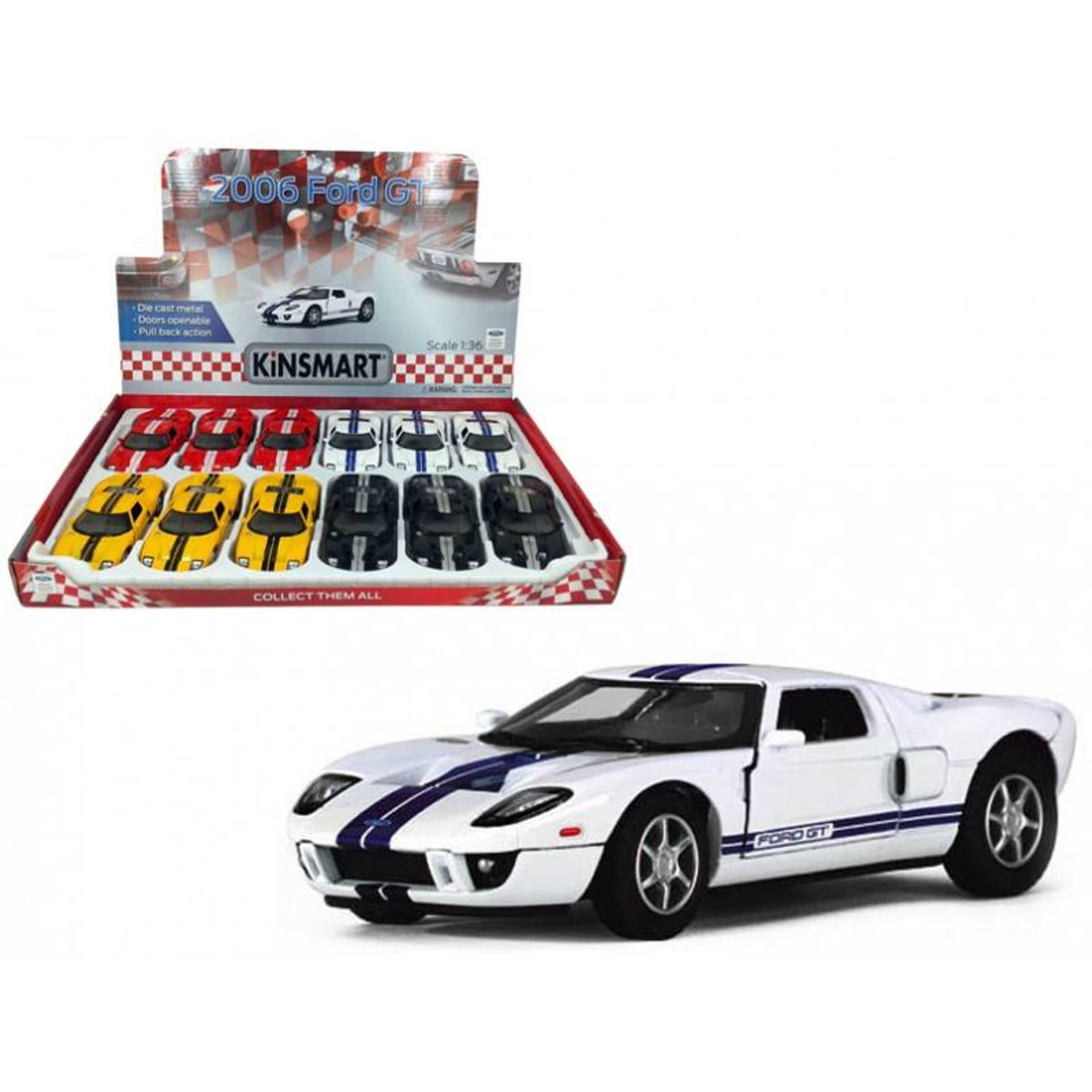

AUTO METALOWE SAMOCHÓD KOLEKCJA 2006 FORD GT 1:36