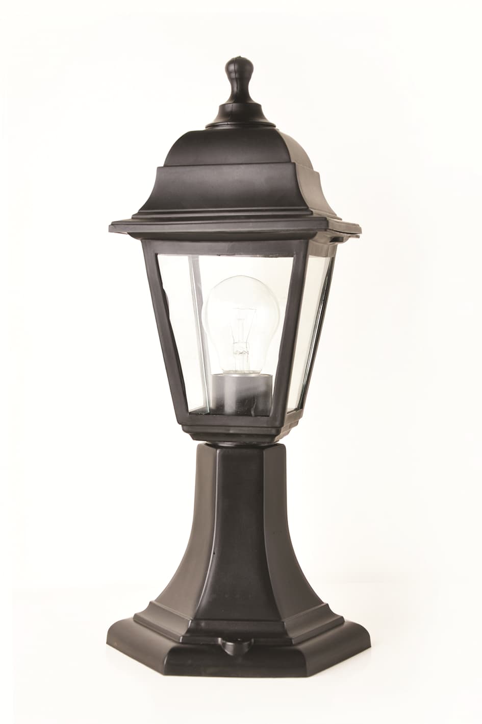 

LAMPA OGRODOWA LATARNIA IP44 ZEWNĘTRZNA CZARNA LED