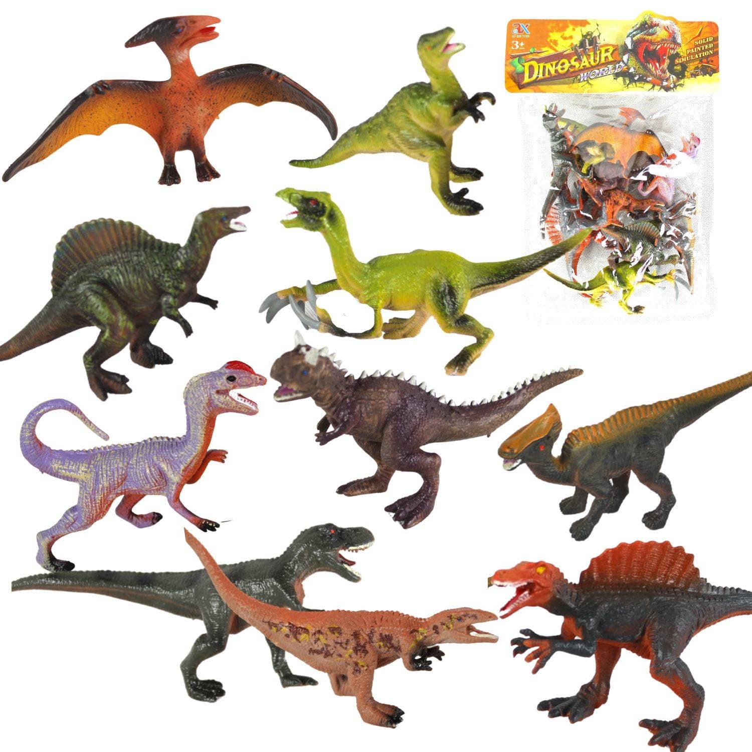 

ZESTAW DINOZAURY DINOZAUR FIGURKI T-REX DUŻE 10SZT