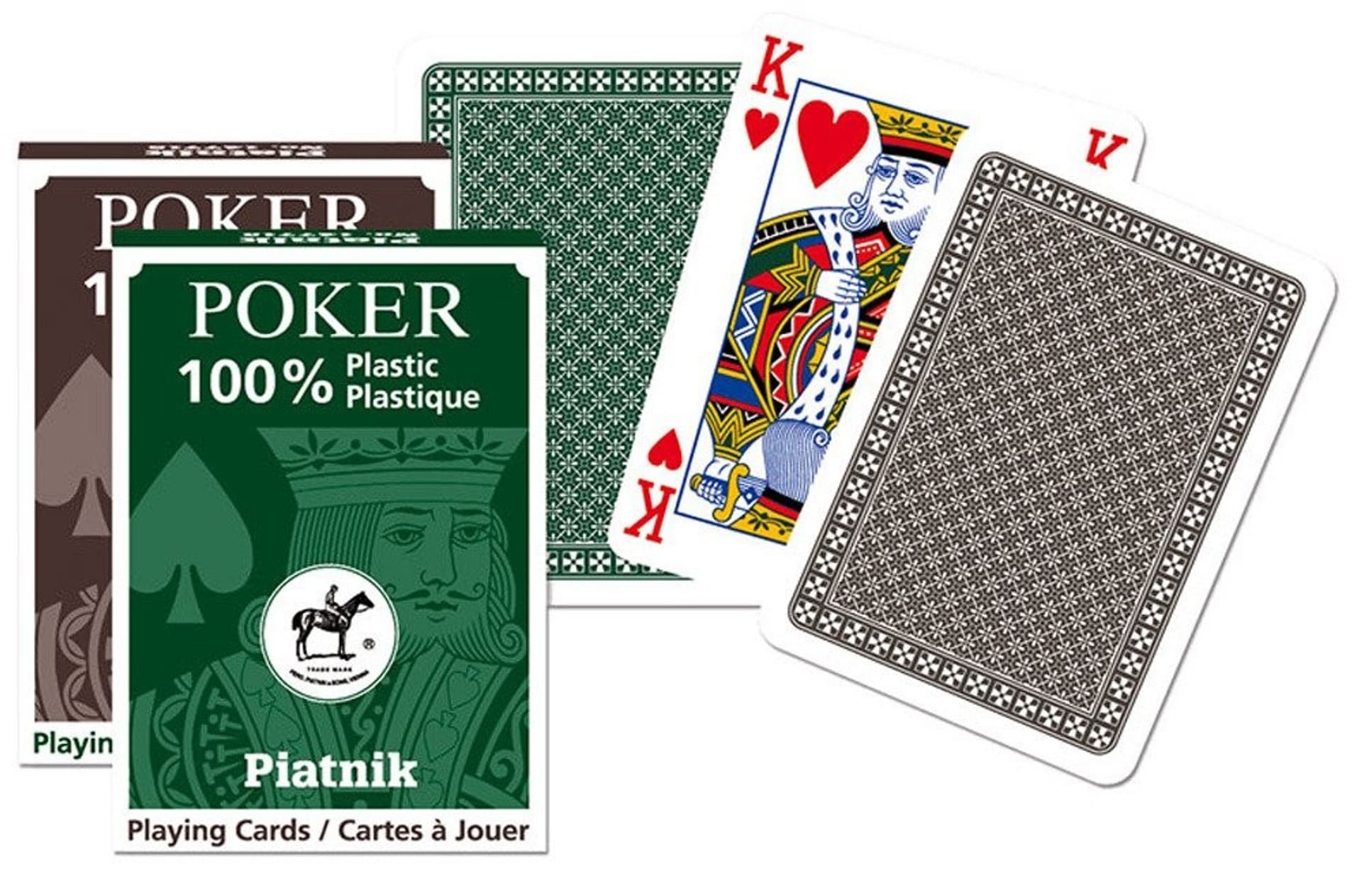 

Karty pojedyncze talie plastikowe Poker