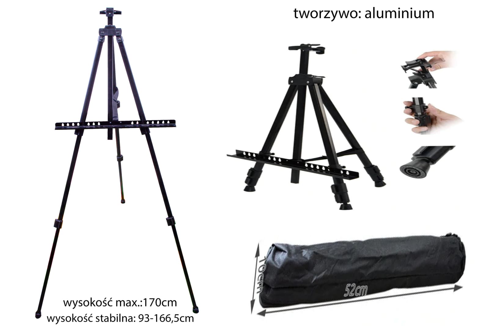 

DUŻA SZTALUGA MALARSKA ALUMINIOWA 170 + POKROWIEC