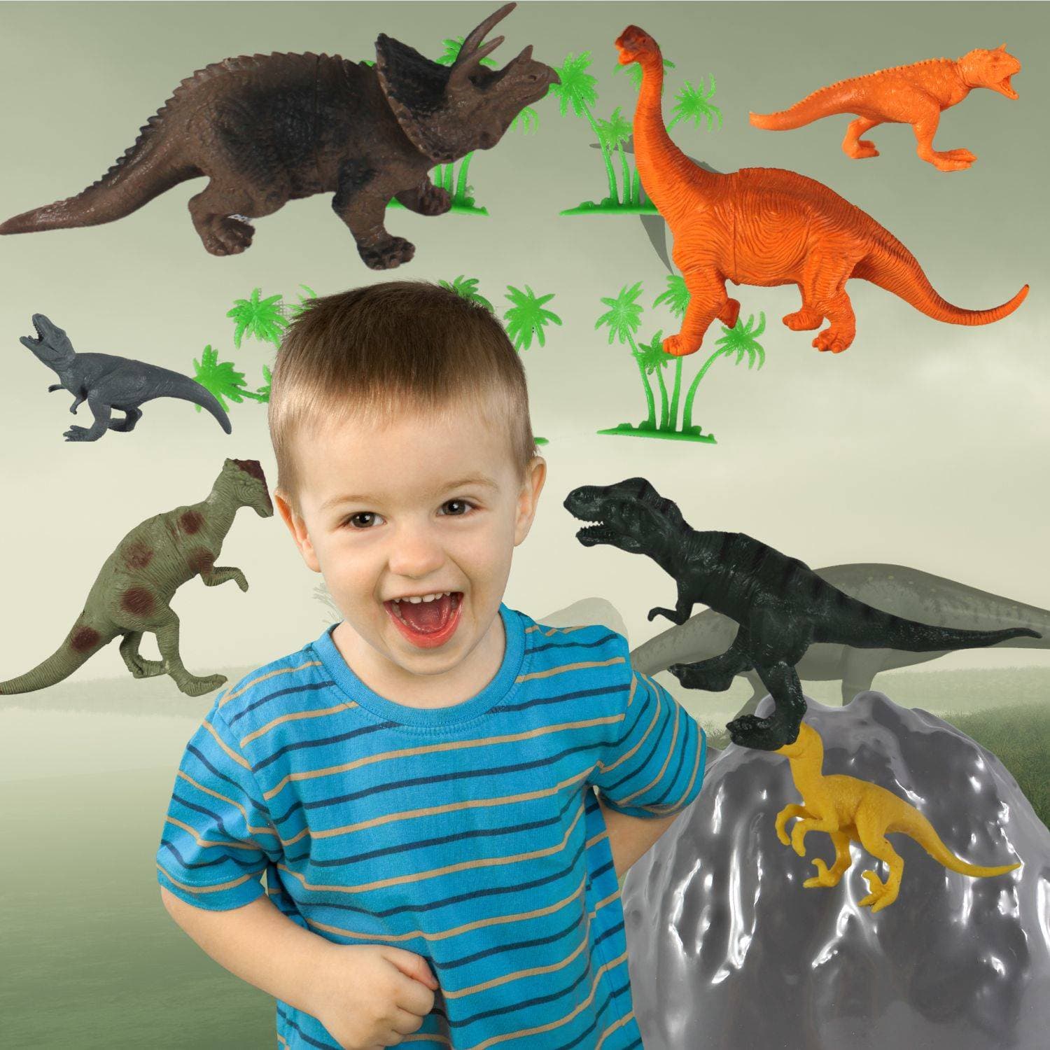 

DUZY ZESTAW W TUBIE DINOZAURY FIGURY 34 ELE T-REX