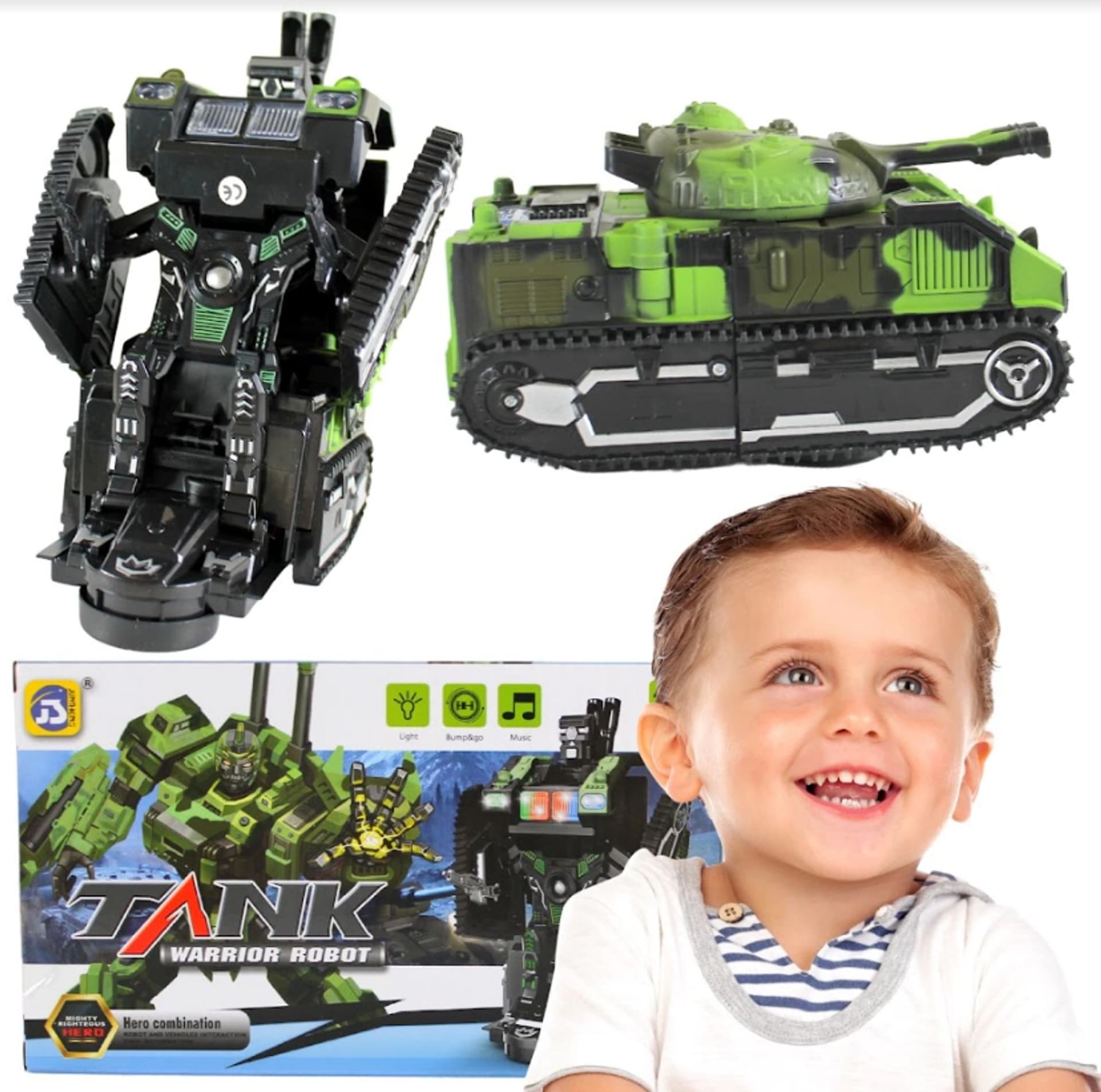 

ROBOT CZOŁG NA BATERIE B GO