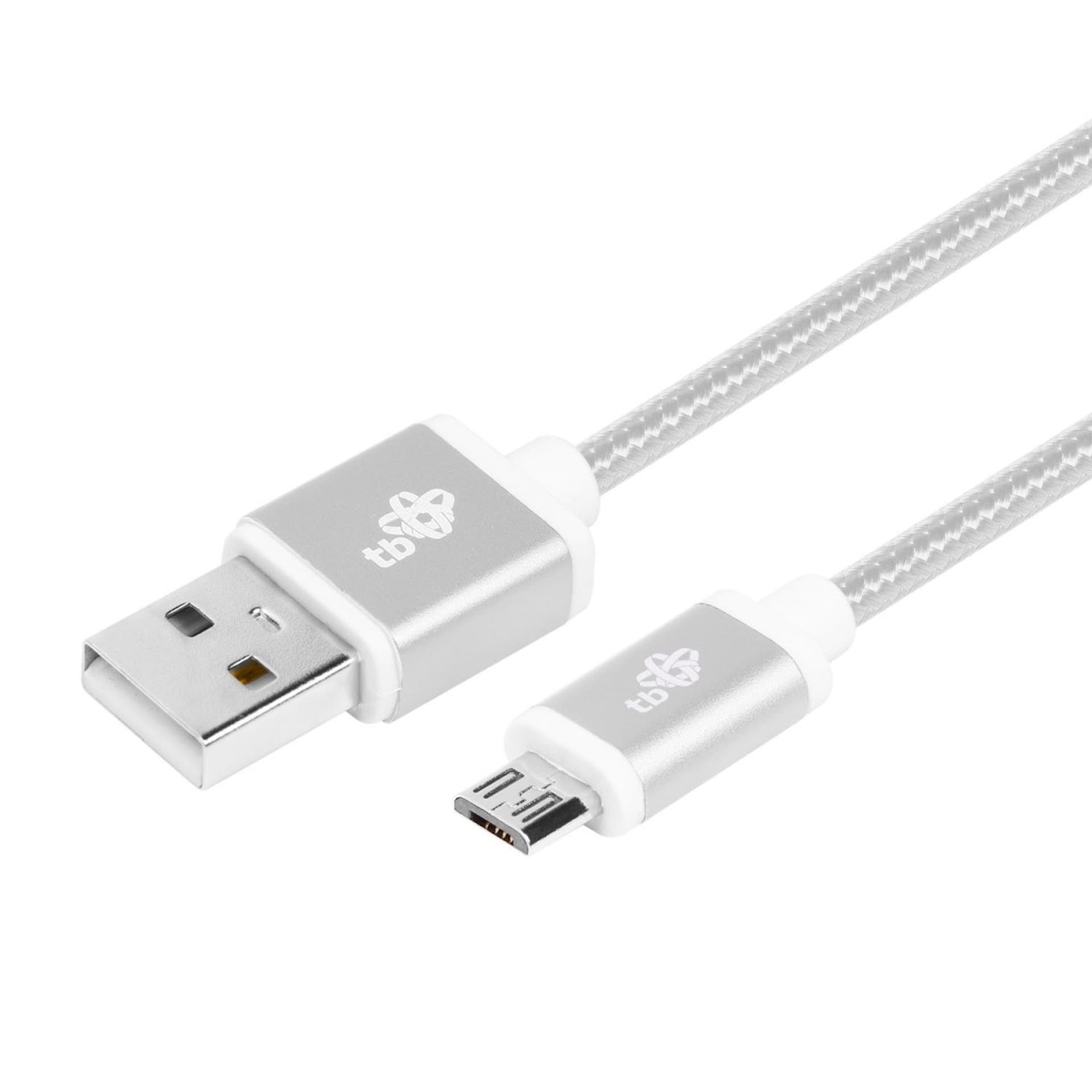 

Kabel USB-Micro USB 1.5 m srebrny sznurek