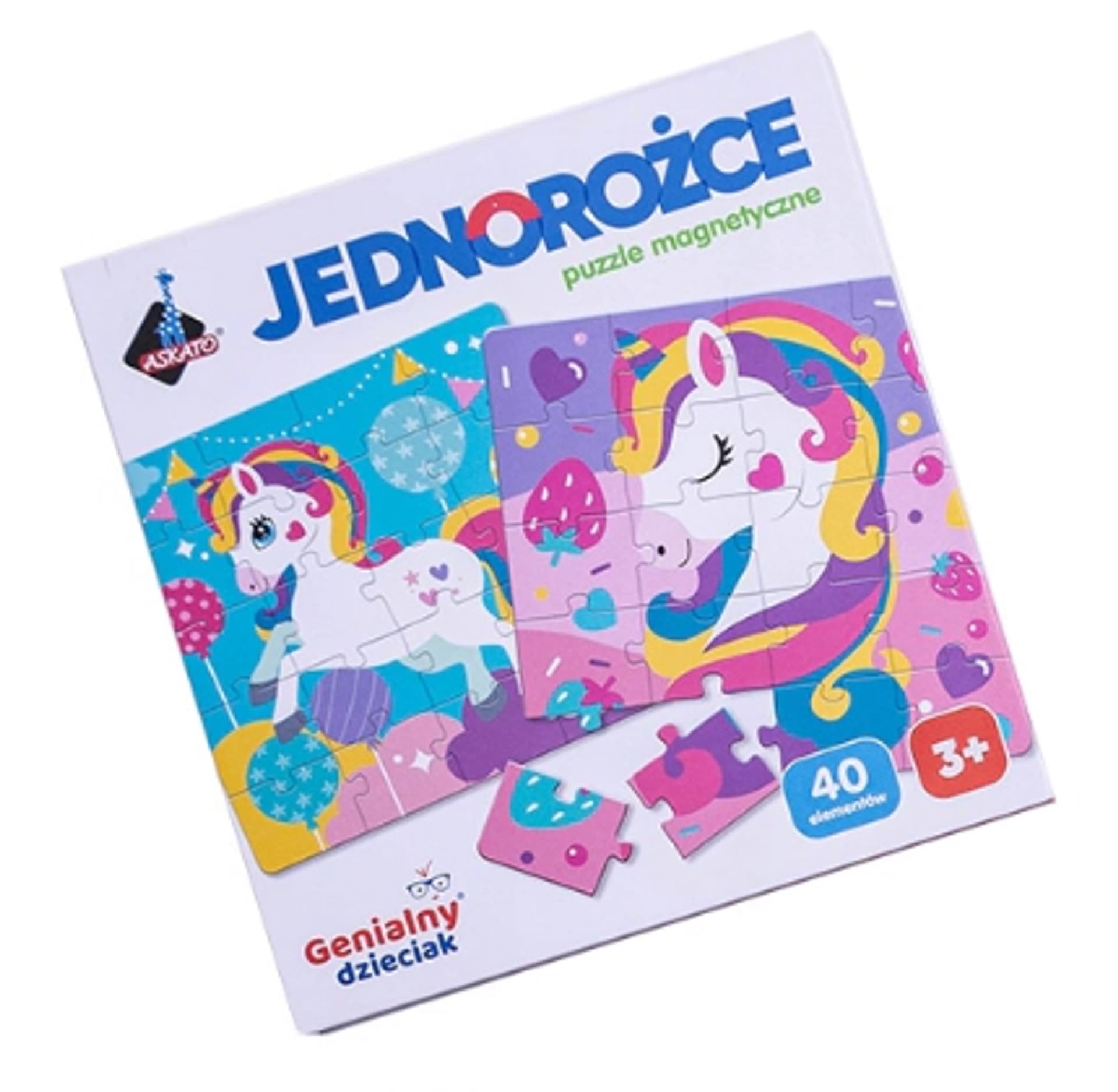 

GENIALNY DZIECIAK PUZZLE MAGNETYCZNE JEDNOROZCE