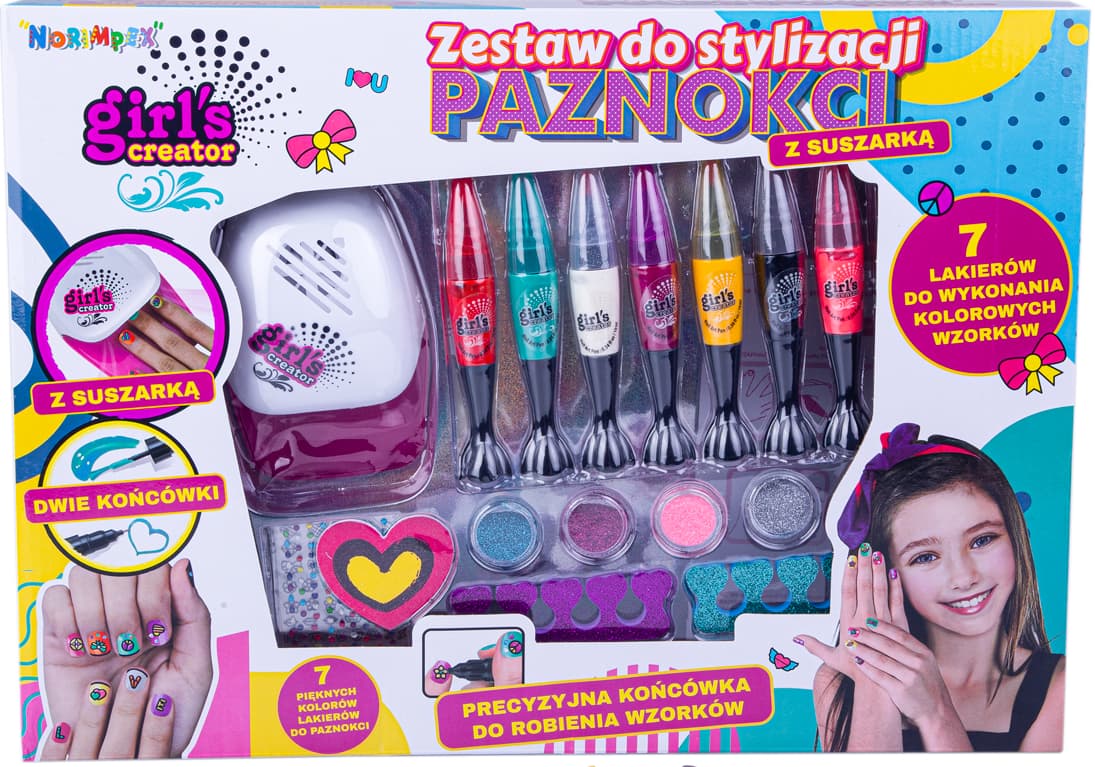 

ZESTAW DO MALOWANIA PAZNOKCI SUSZARKA LAKIERY SPA
