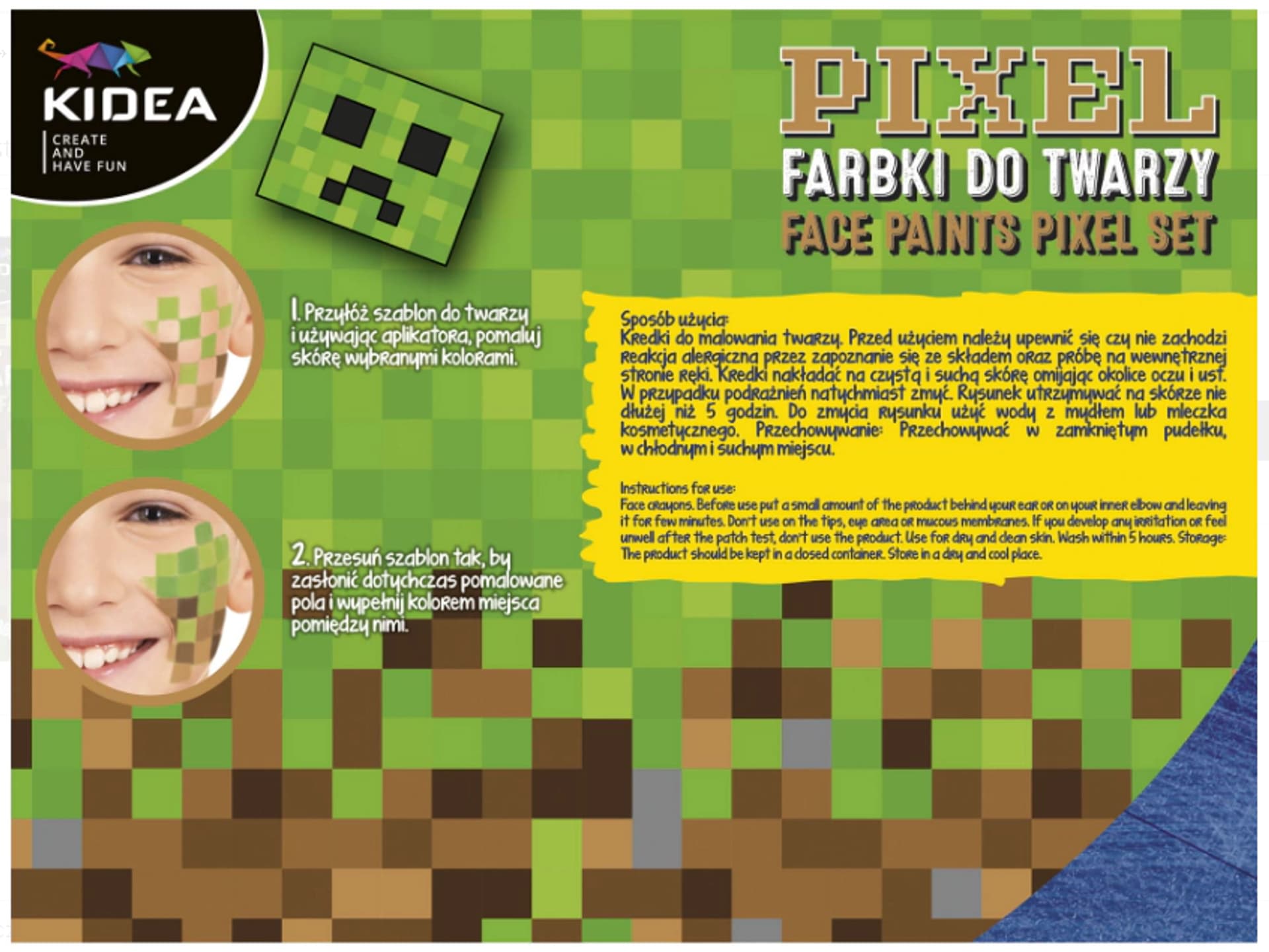 

FARBKI DO TWARZY ZESTAW PIXEL
