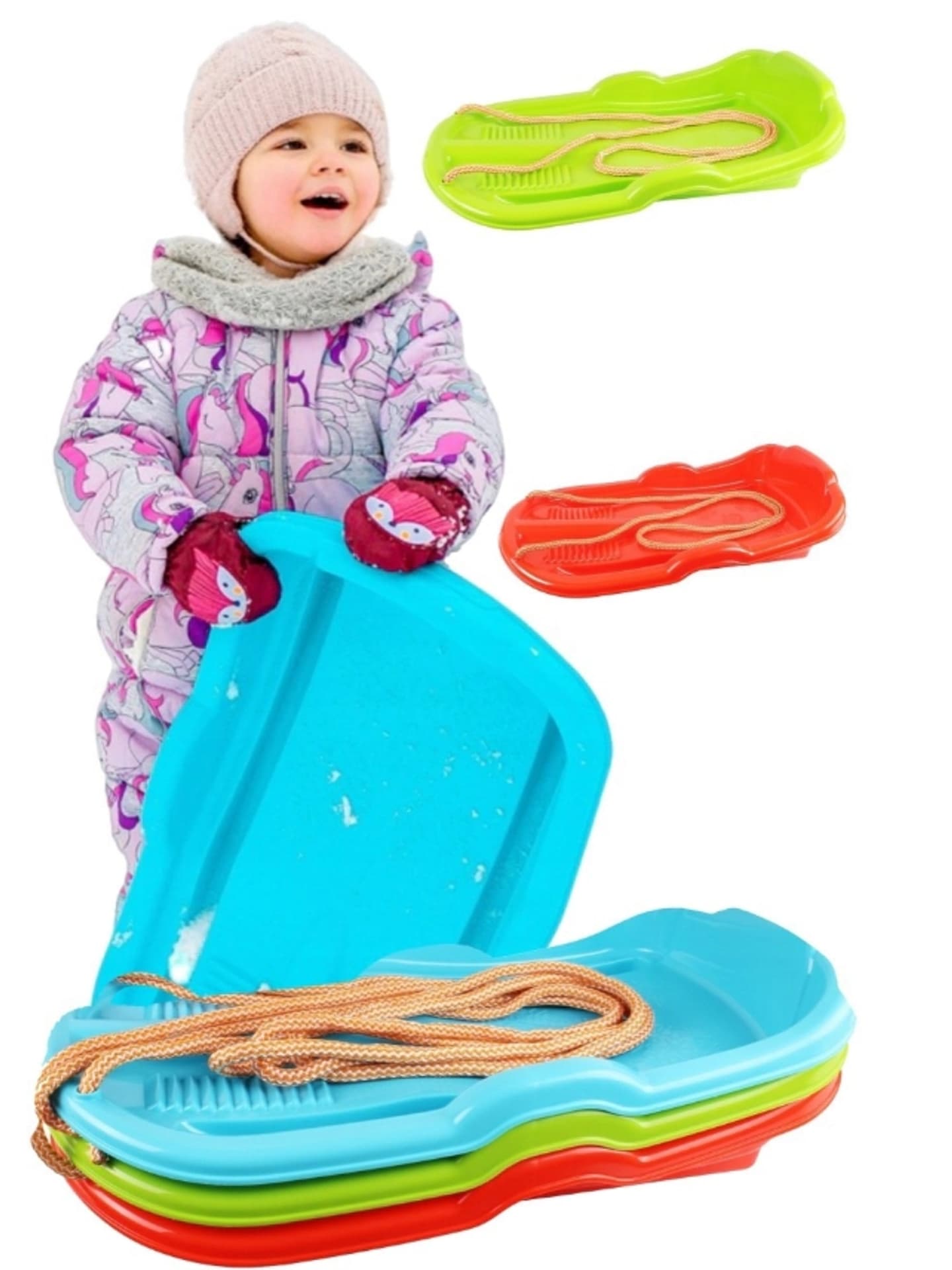 

SANKI PLASTIKOWE ŚLIZG DUŻY SANIE DLA DZIECI SZNUR