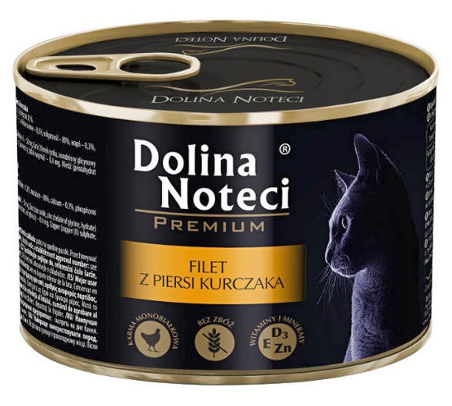 

DOLINA NOTECI Filet z piersi z kurczaka dla kotów puszka 185g