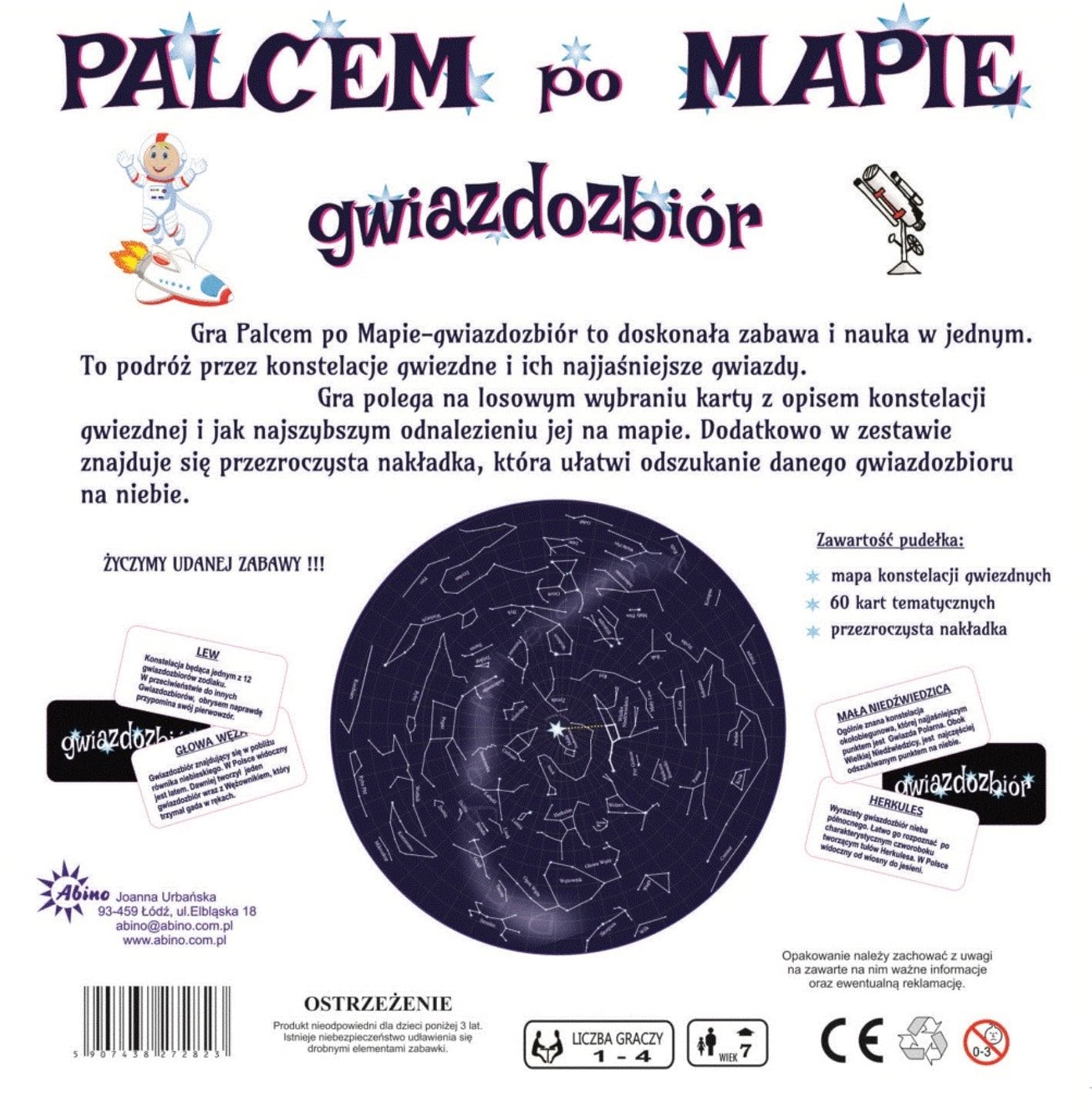 

Gra Palcem po mapie - Gwiazdozbiór