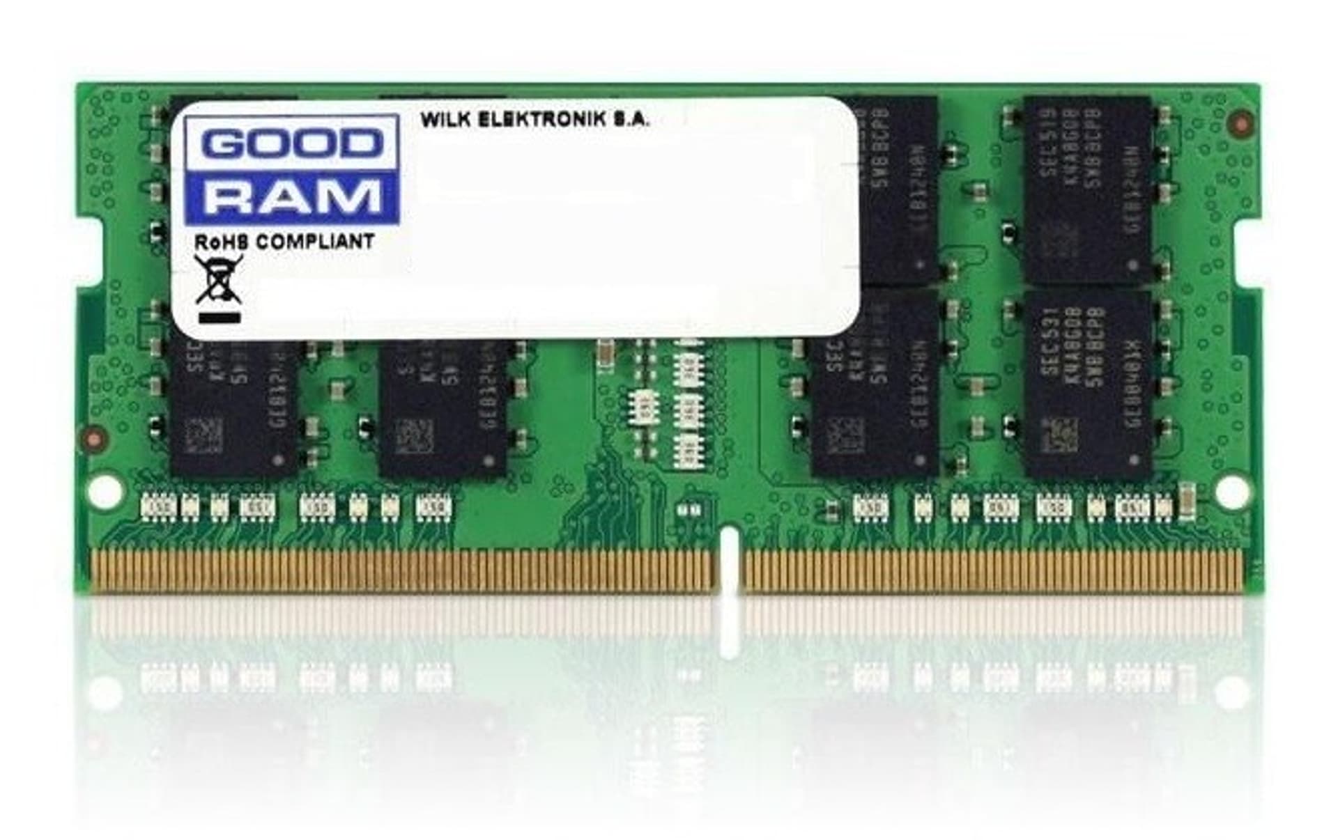 

Pamięć GoodRam GR2666S464L19S/8G (DDR4 SO-DIMM; 1 x 8 GB; 2666 MHz; CL19)
