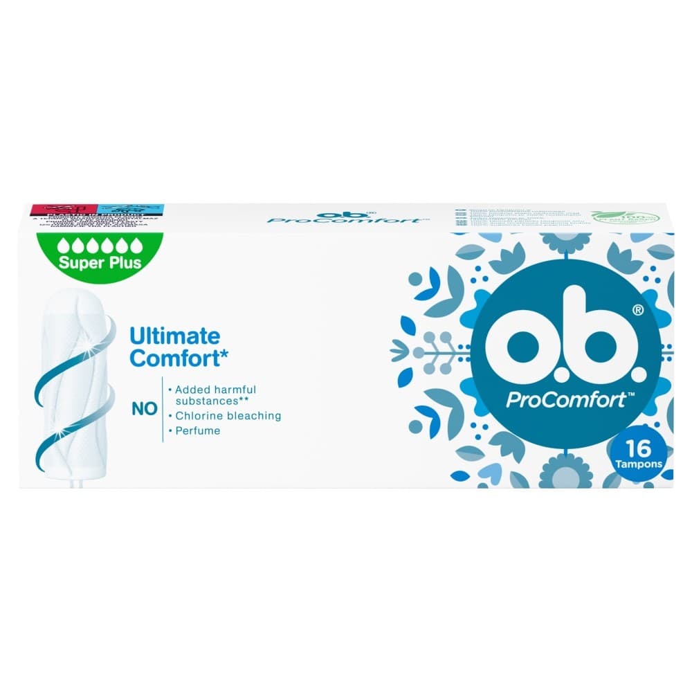 

O.B.ProComfort Ultimate Super Plus komfortowe tampony 1op.-16szt
