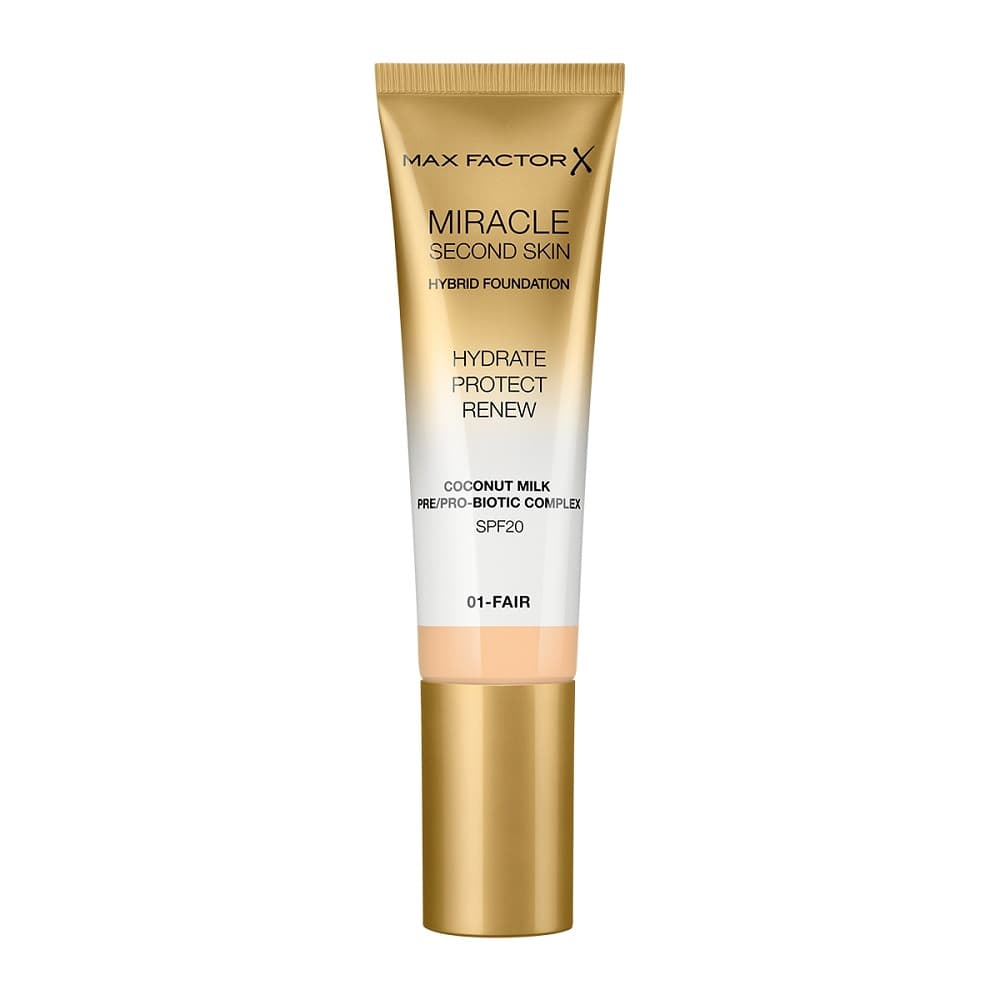 

Max Factor Miracle Second Skin Hybrid Foundation podkład nawilżający z filtrem 01 Fair 30ml