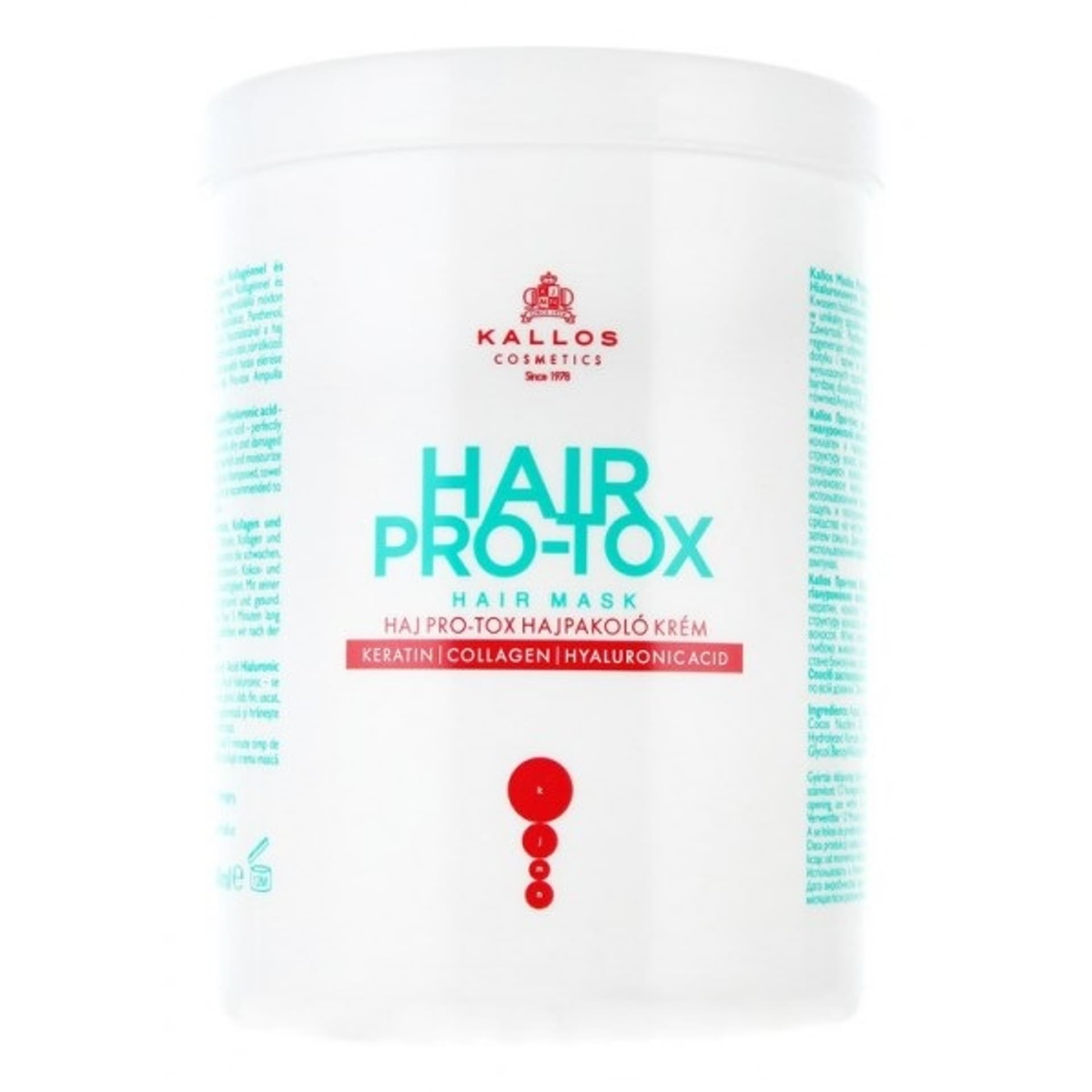 

Kallos Cosmetics Hair Pro-Tox Maska do włosów 500ml (W)