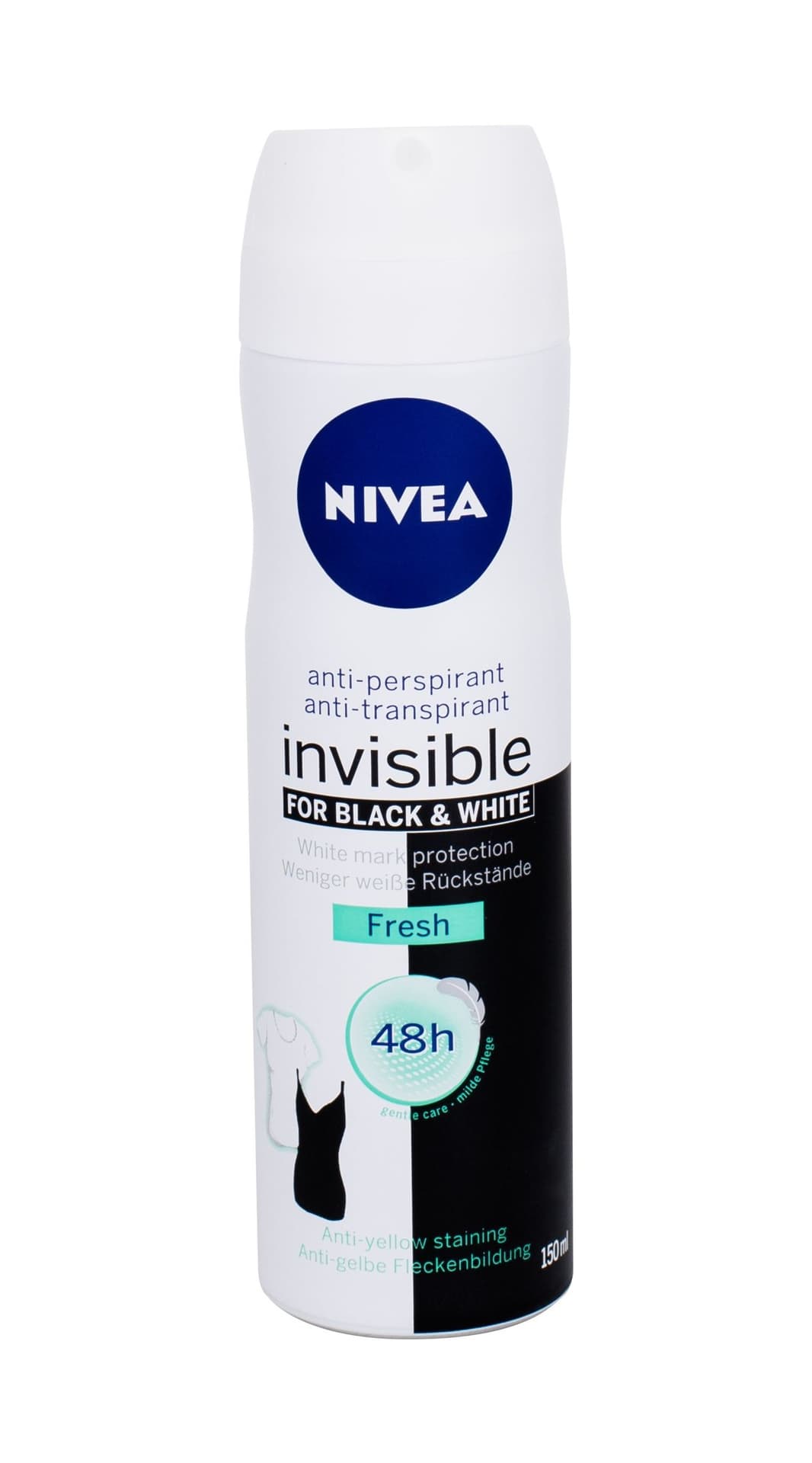 

Nivea Fresh Black White Invisible 48h Antyperspirant 150ml (W)