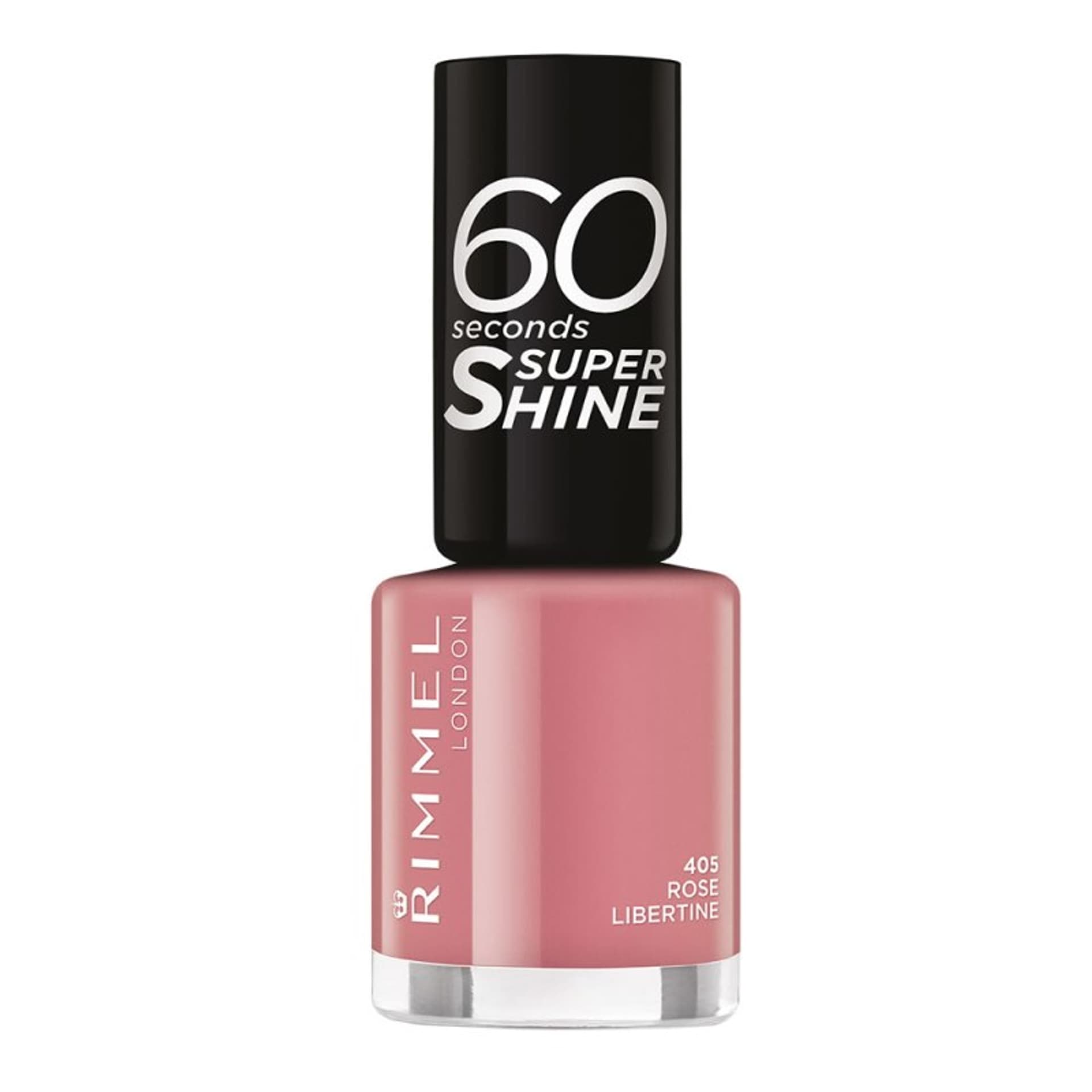 

Rimmel London 405 Rose Libertine Super Shine 60 Seconds Lakier do paznokci 8ml (W)