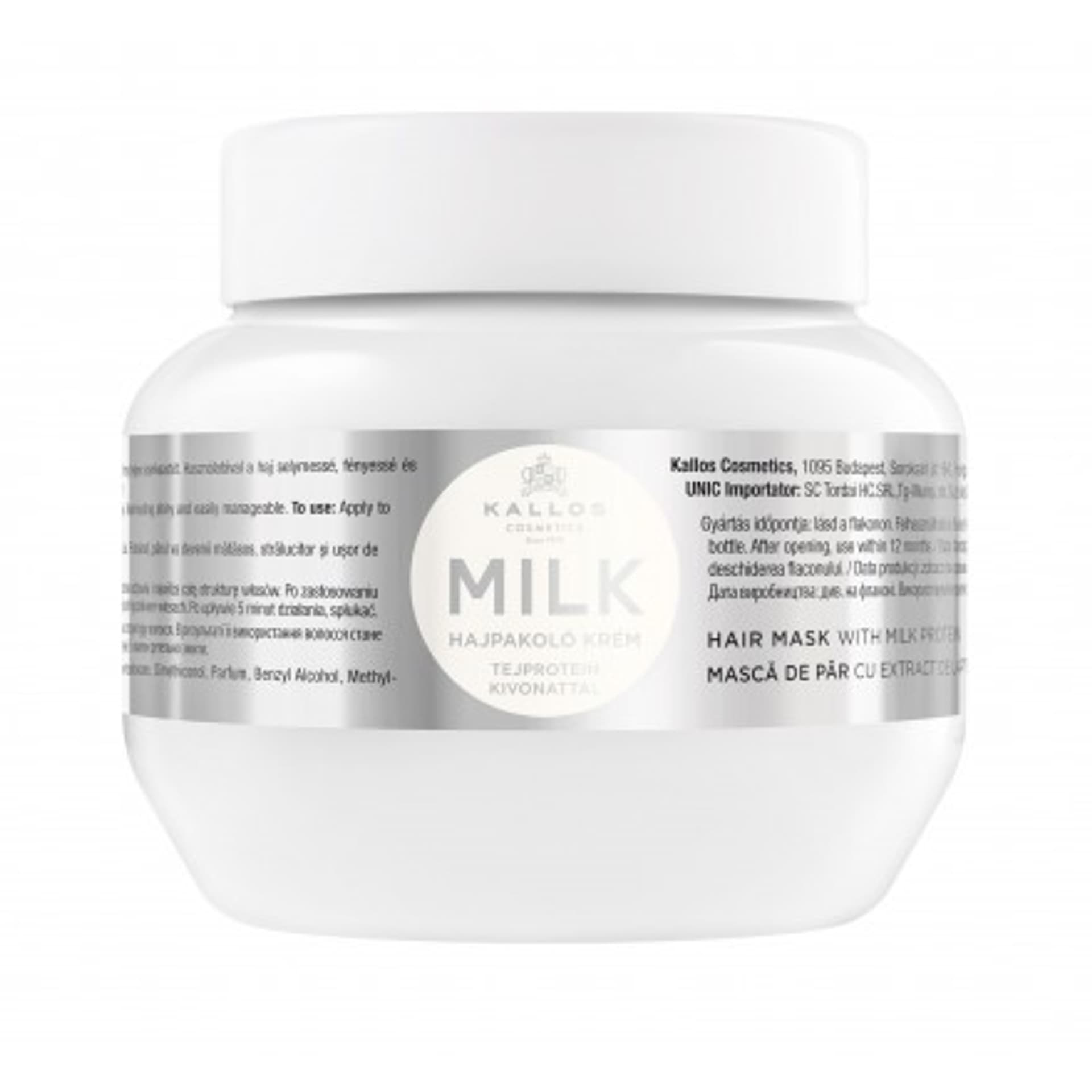 

Kallos Milk Hair Mask With Milk Protein maska z wyciągiem proteinymlecznej do włosów suchych i zniszczonych 275ml