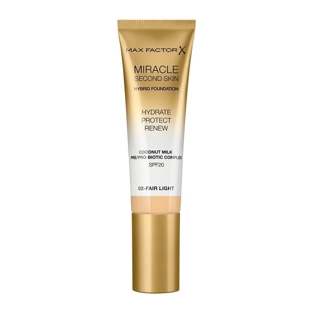 

Max Factor Miracle Second Skin Hybrid Foundation podkład nawilżający z filtrem 02 Fair Light 30ml