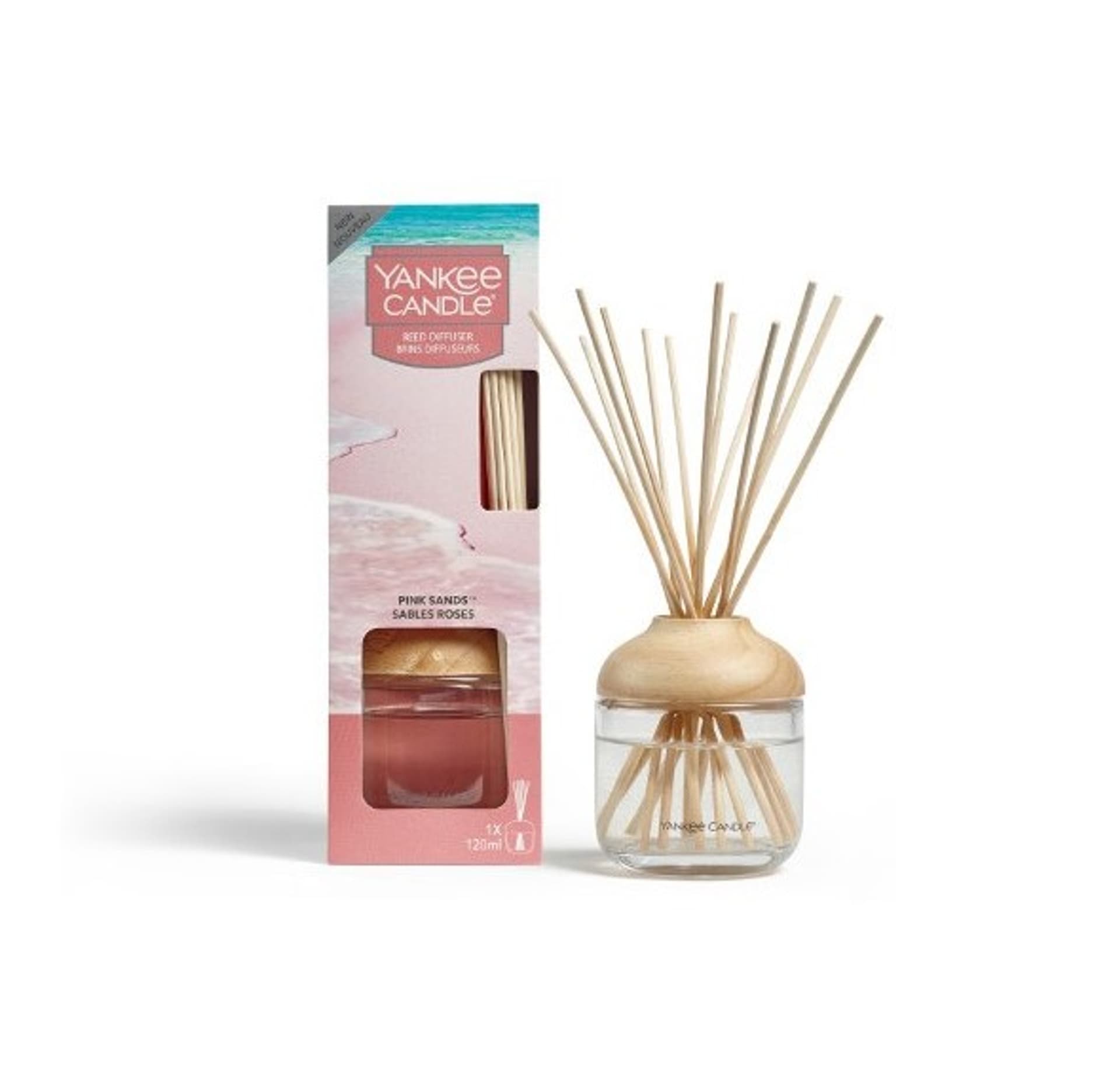 

Yankee Candle Reed Diffuser pałeczki zapachowe z dyfuzorem Pink Sands 120ml