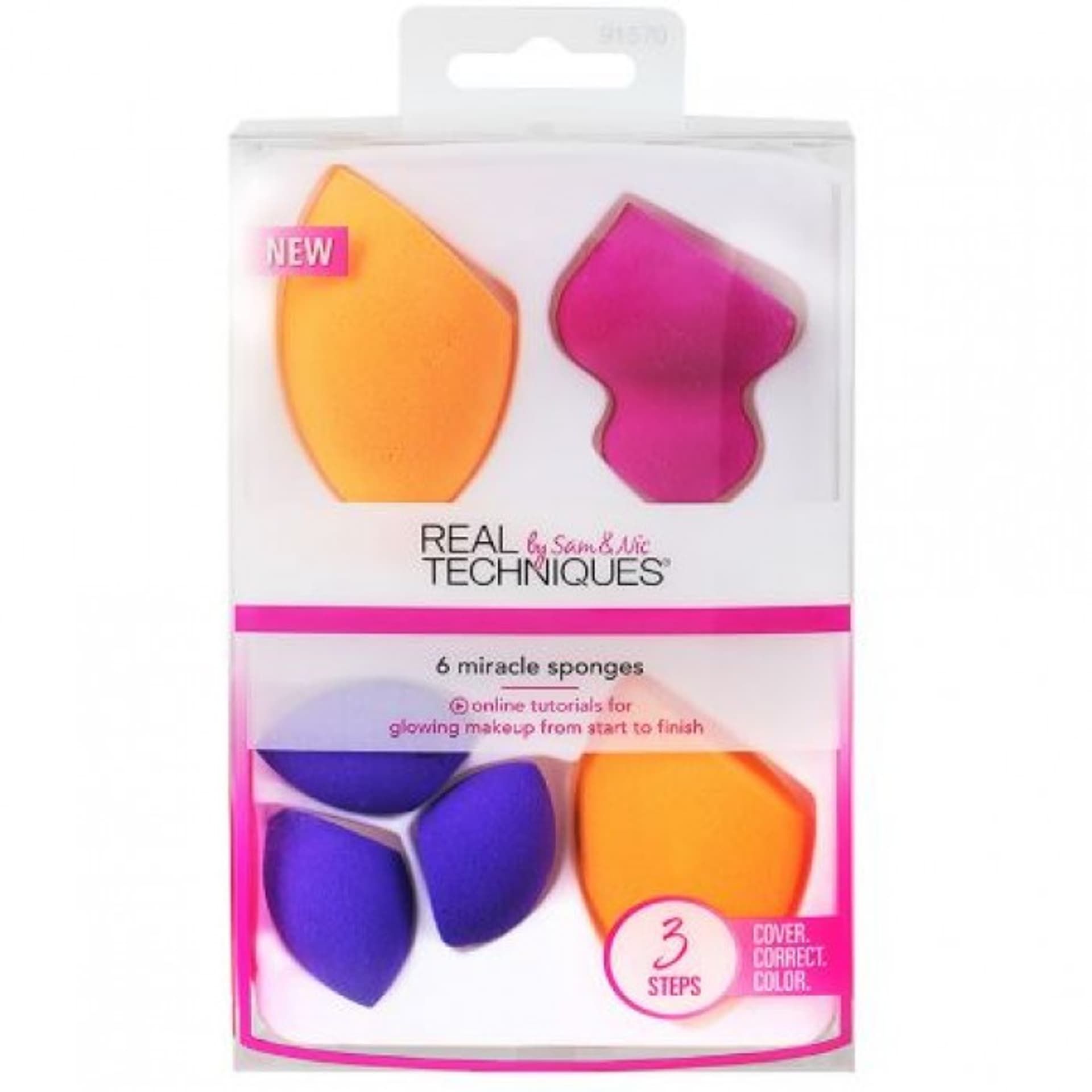 

Real Techniques Sponges Mini Brush Trio Aplikator 1 szt Gąbeczka do makijażu 2 szt + Mini gąbeczka do precyzyjnego makijażu 3 szt + Gąbeczka do cieniowania 1 szt (W)