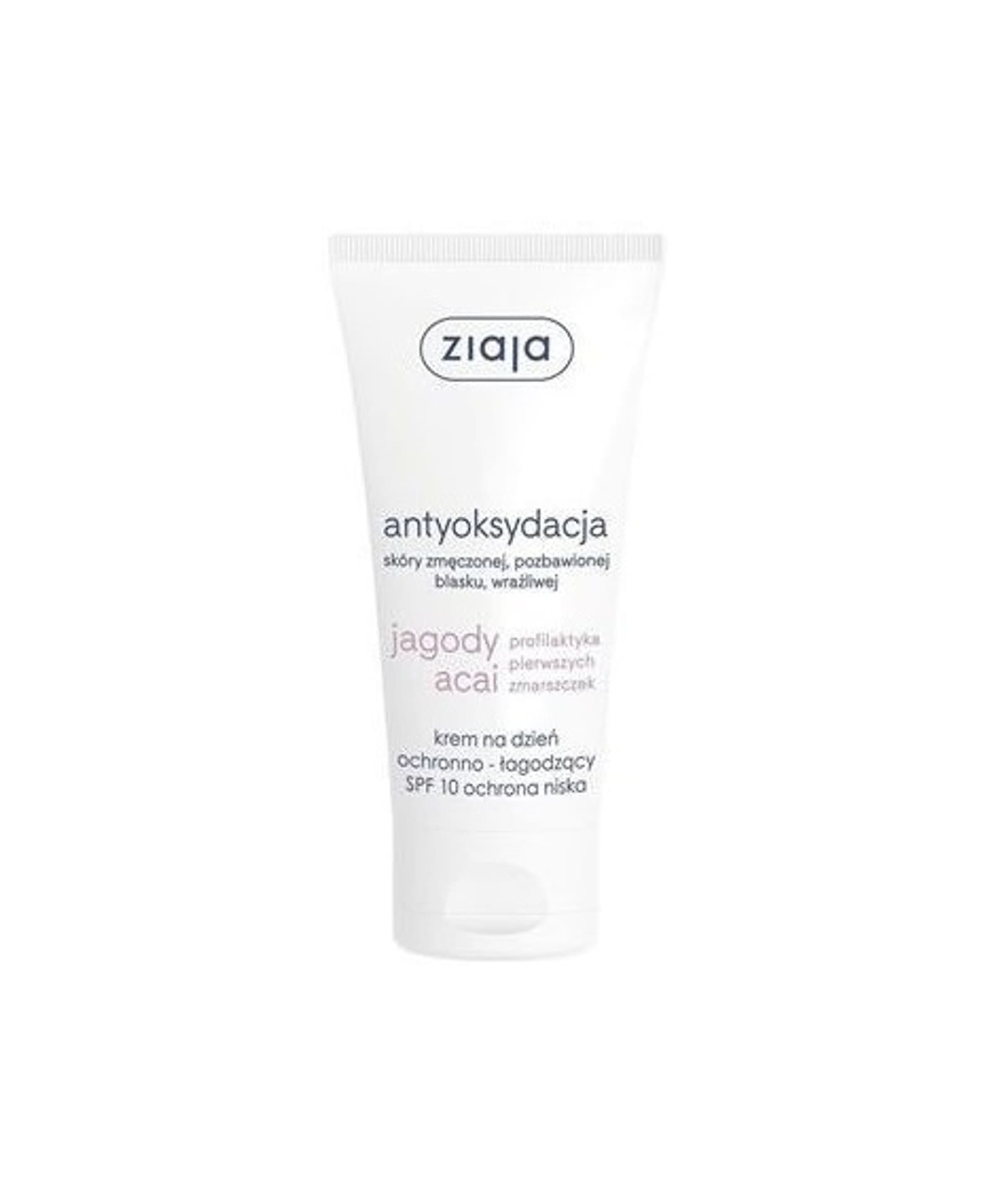 

Ziaja Jagody Acai krem ochronno-łagodzący do skóry zmęczonej na dzień SPF10 50ml