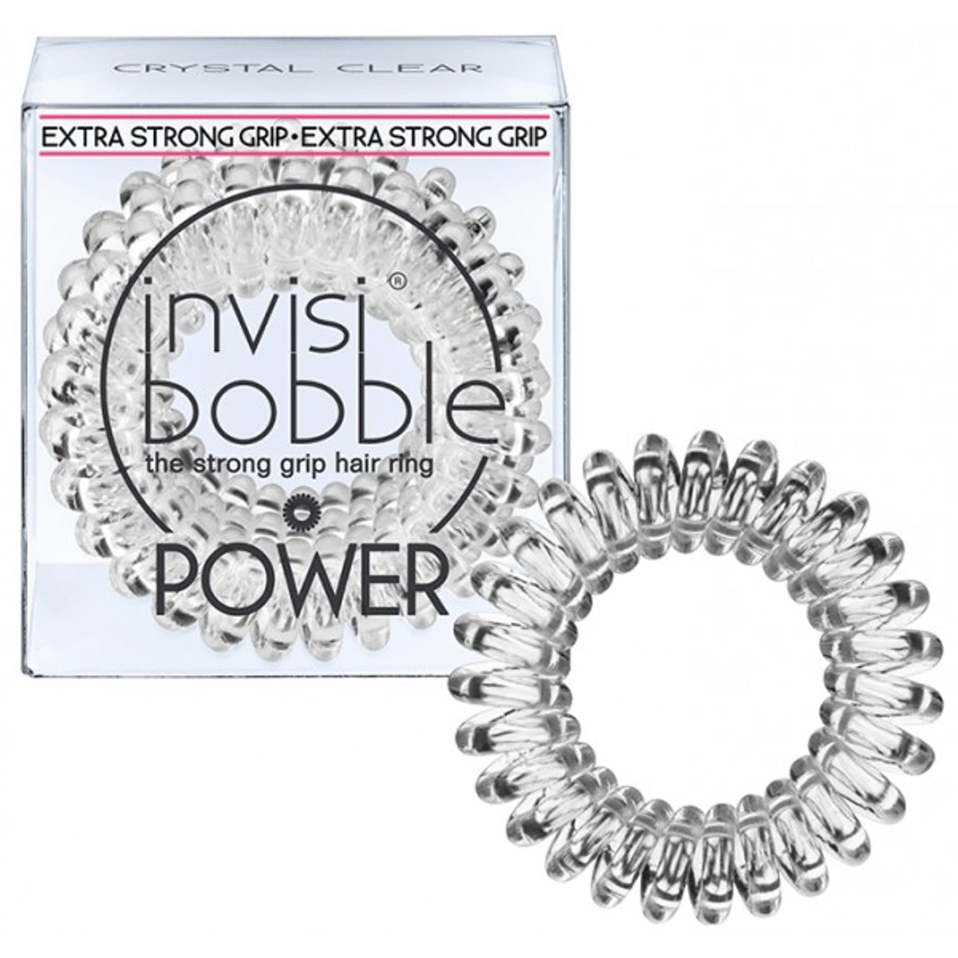 

INVISIBOBBLE Power 3 Extra Strong Hair Rings 3 gumki do włosów Crystal Clear