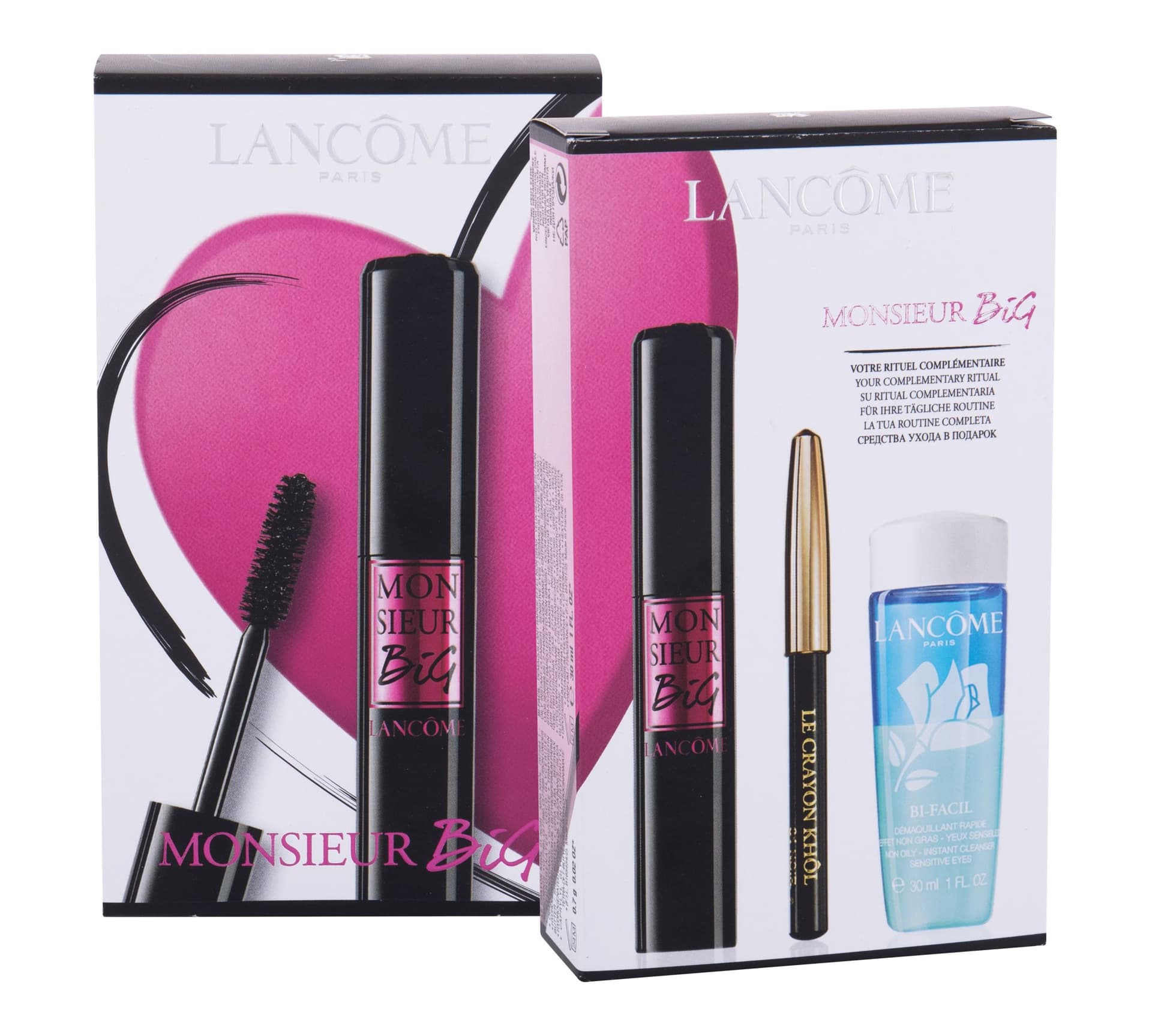 

Lancôme 01 Big Is The New Black Monsieur Big Tusz do rzęs 10ml Tusz do rzęs 10ml + Kredka do oczu Le Crayon Khol 0,7g 01 Noir + Płyn do demakijażu oczu Bi-Facil 30ml (W)