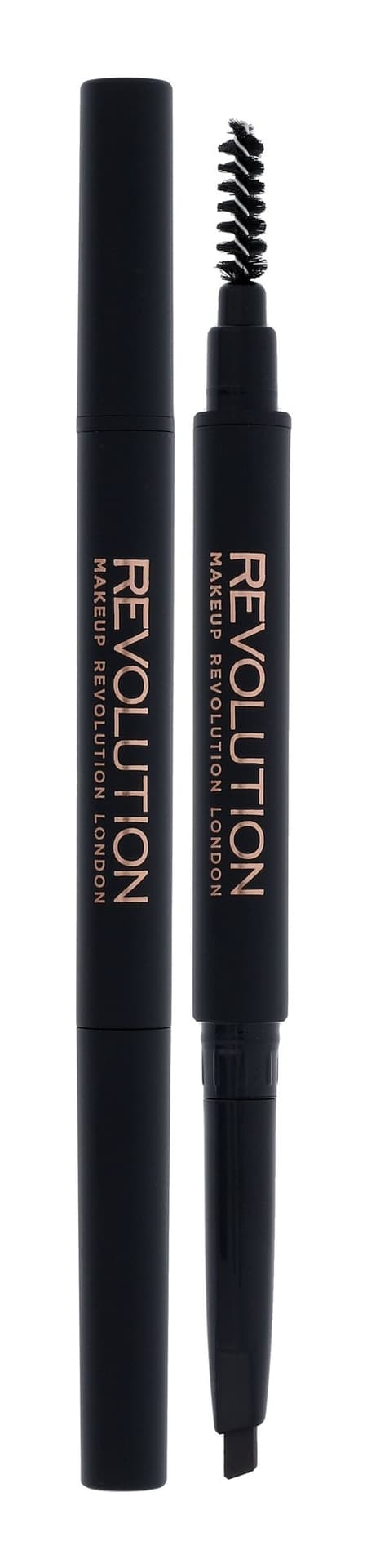 

Makeup Revolution Duo Brow Definer Kredka do brwi + szczoteczka Dark Brown 1szt