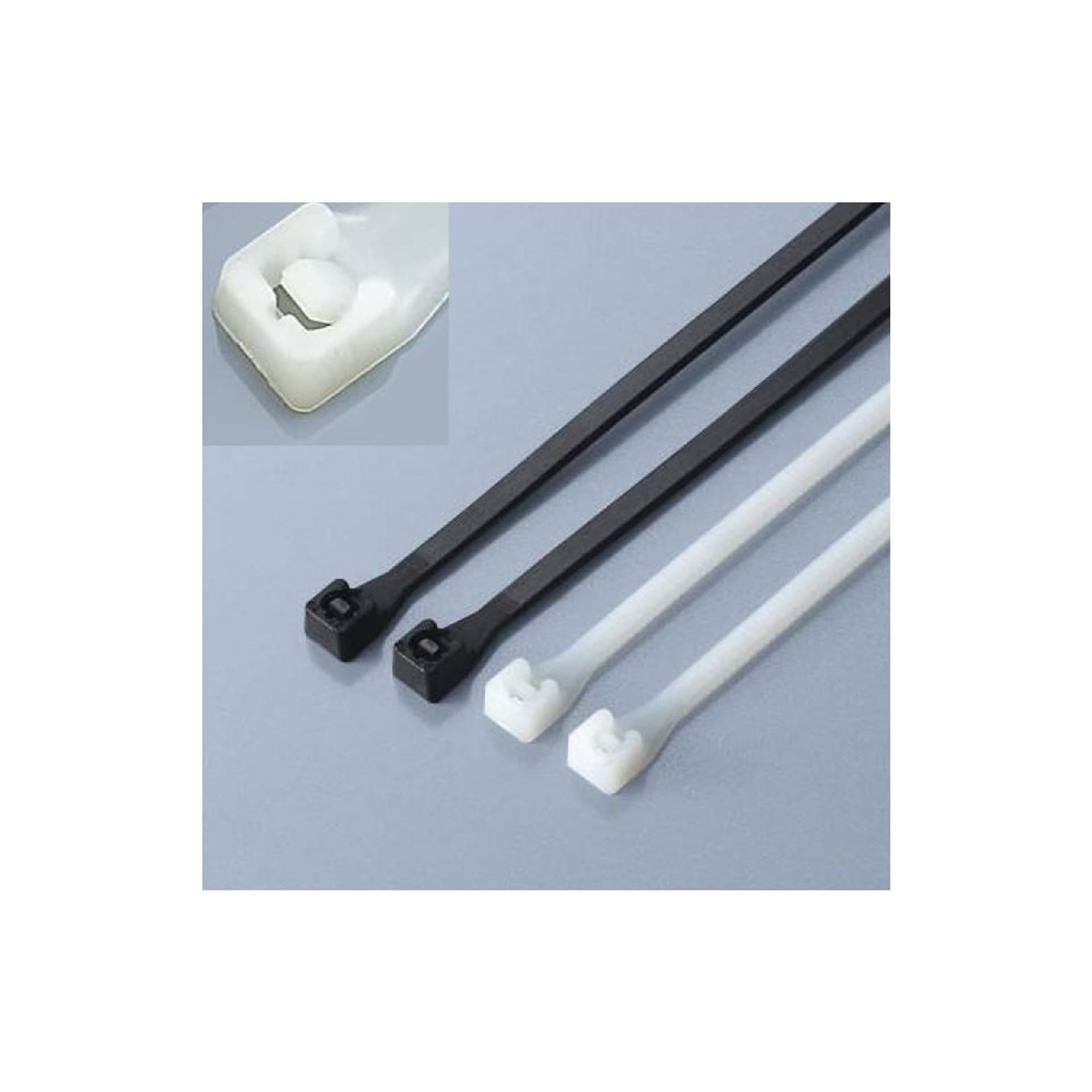 

Nylonowe opaski zaciskowe 200 x 2.5mm 100szt. czarne